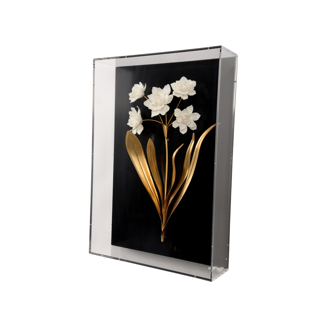 Porcelain Flower Black - D in 20 / Acrylic - Chelsea House