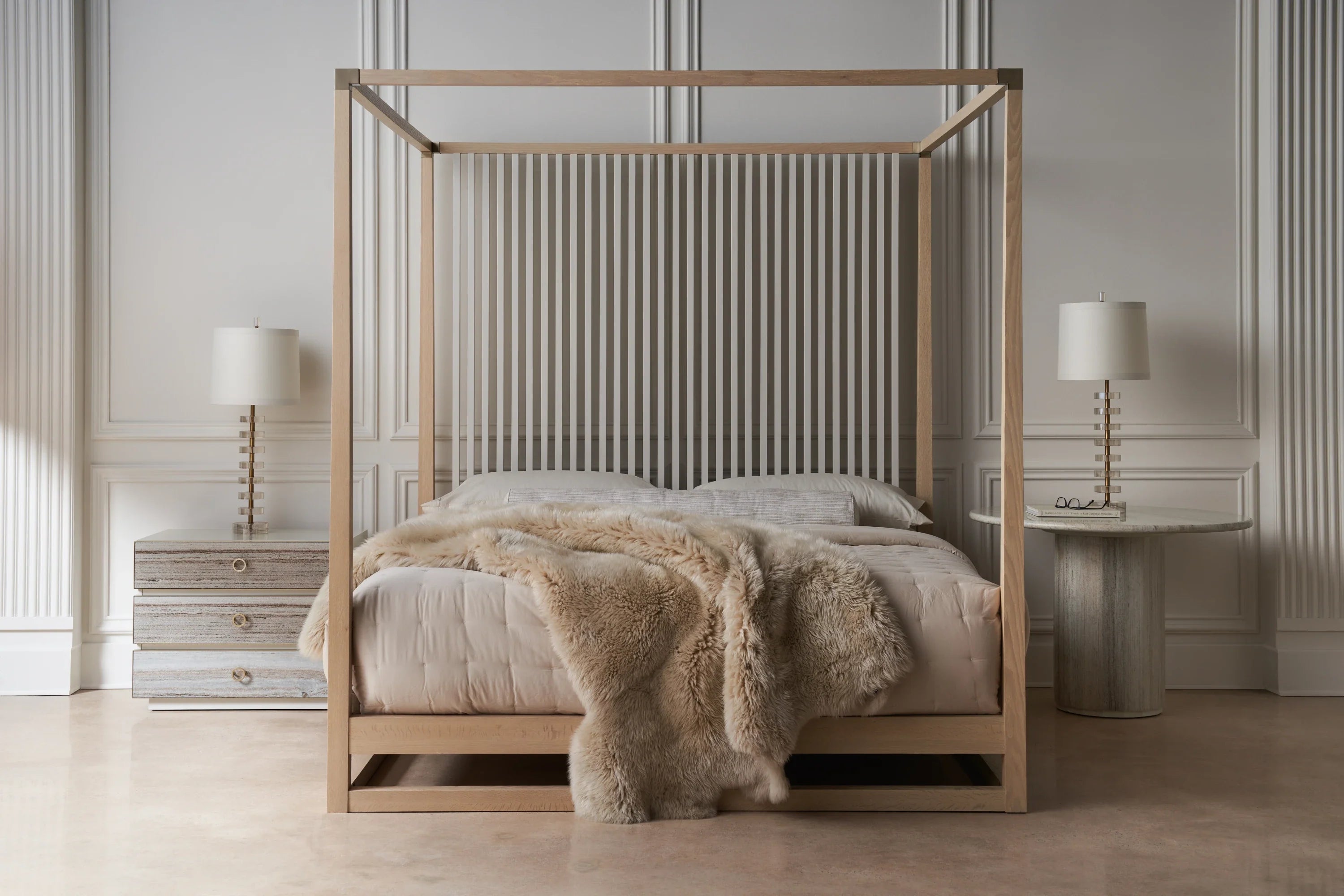 Pinstripe Light Bed - King