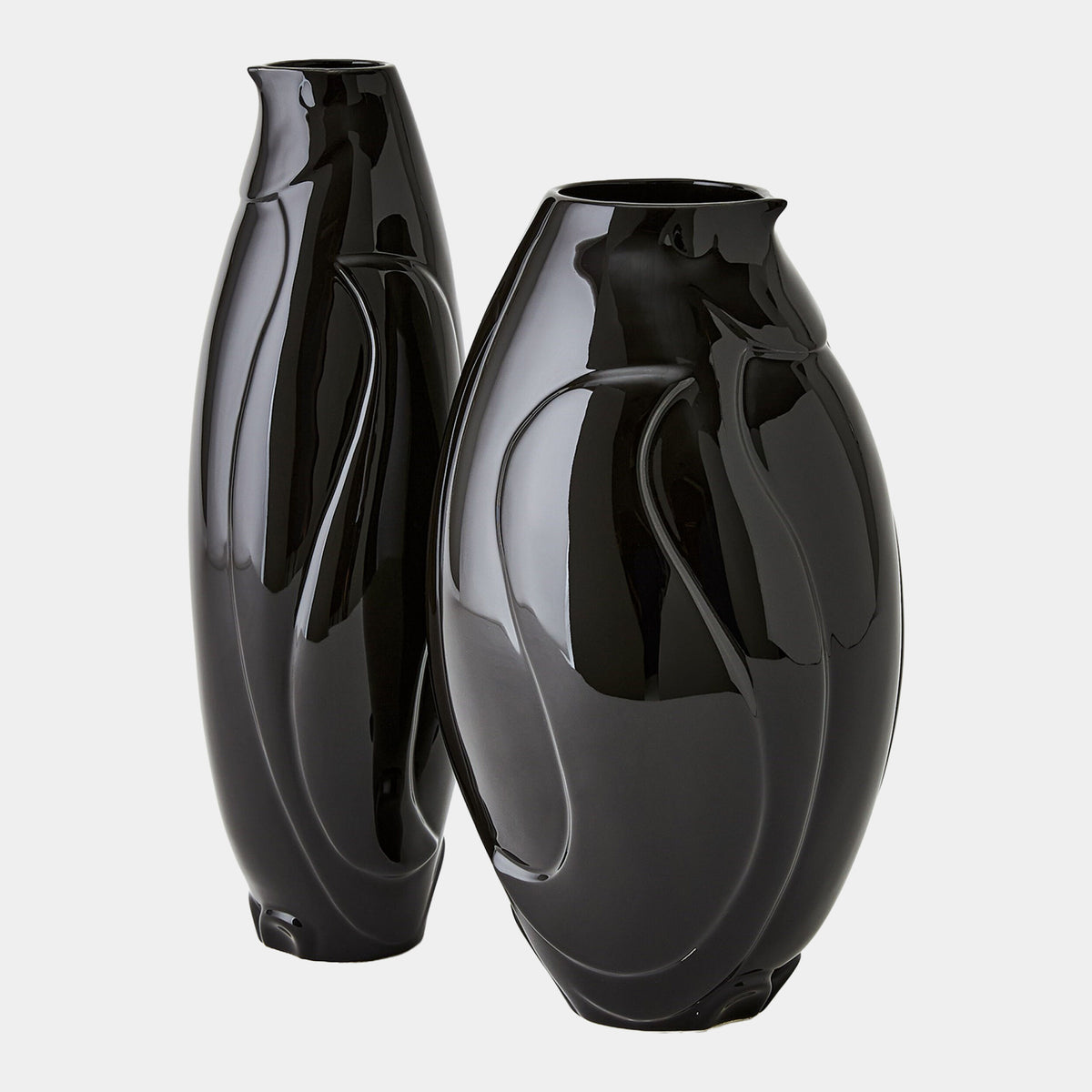 Penguin Vase-Black-Wide
