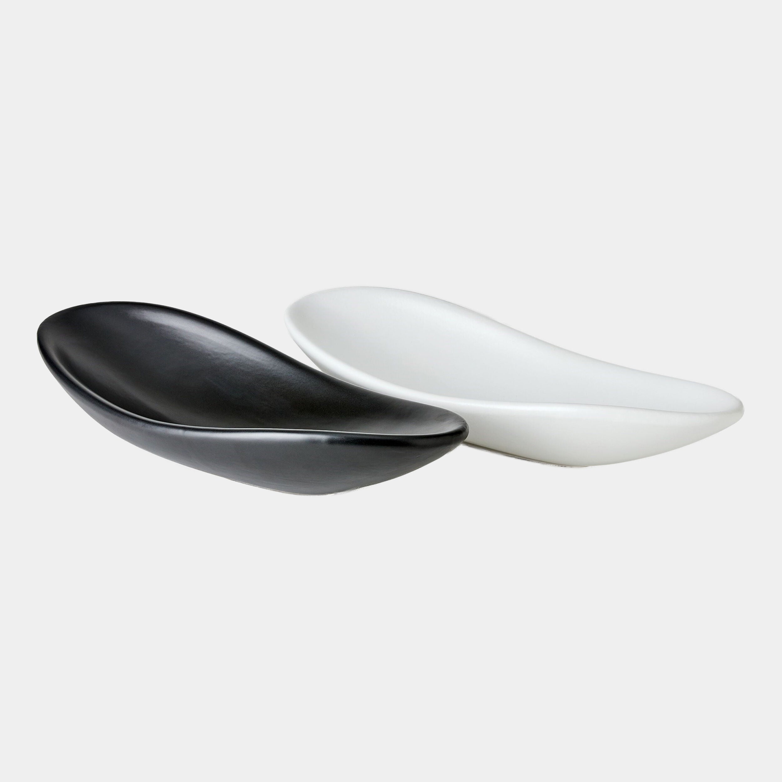 Oblong Platter Bowl-Matte White