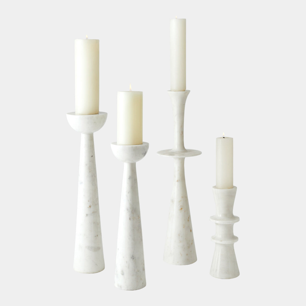 Formosa Candle Holder-Center Flair-White