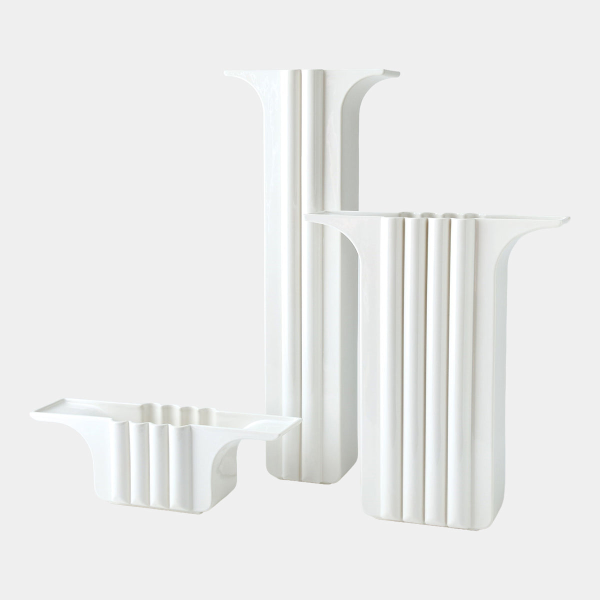 Flying Column Vase-White-Slim