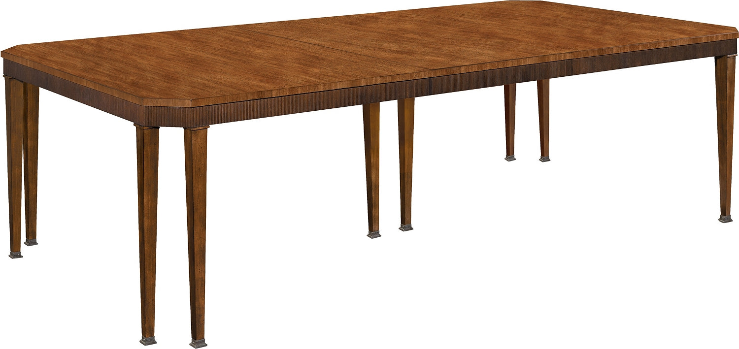 ARTISAN CHAMFERED CORNER DINING TABLE-Mahogany in Mahogany Veneers, Mahogany Solids - Hickory Chair