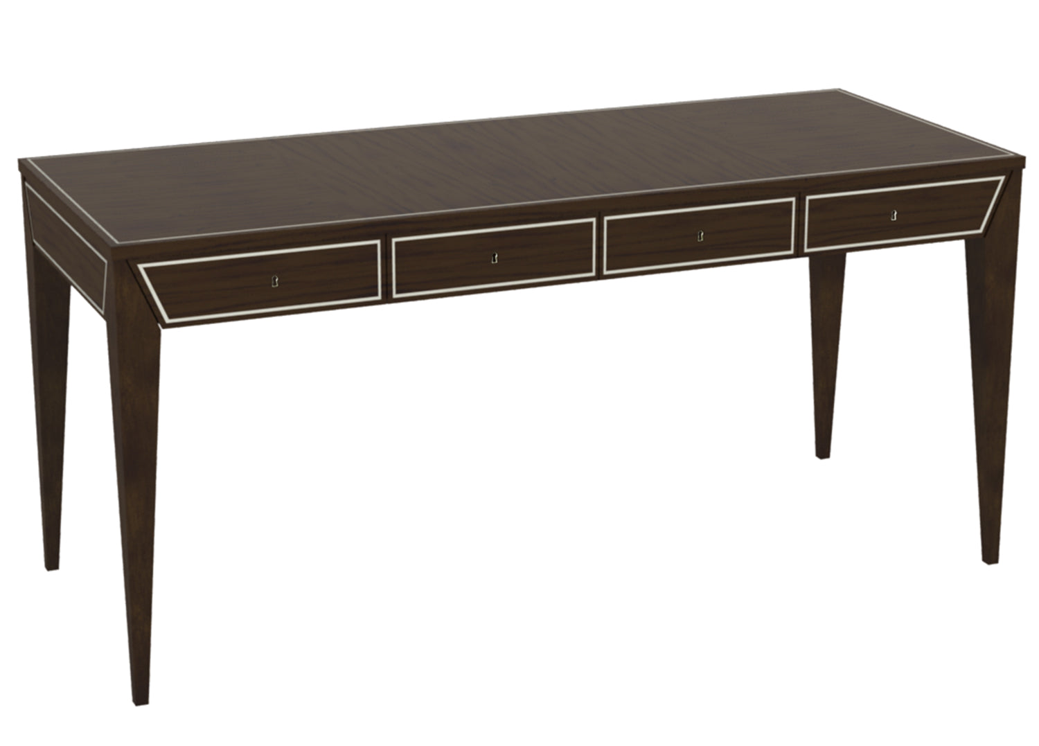 LAWSON DESK in Santos Rosewood Veneers, Mahogany Solids - Hickory Chair