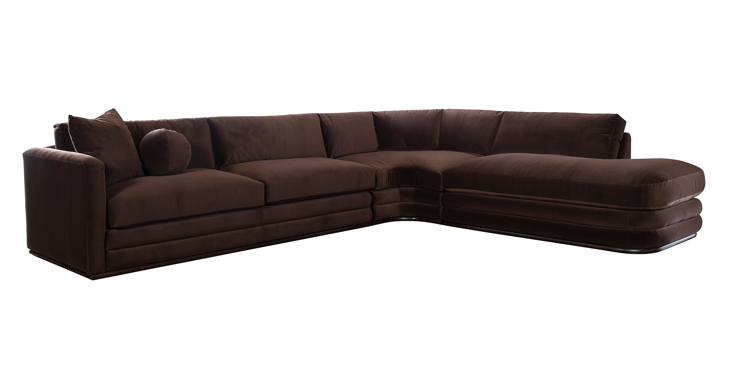 Marquesa Sectional RAF Sofa in Ash Solids - Hickory Chair