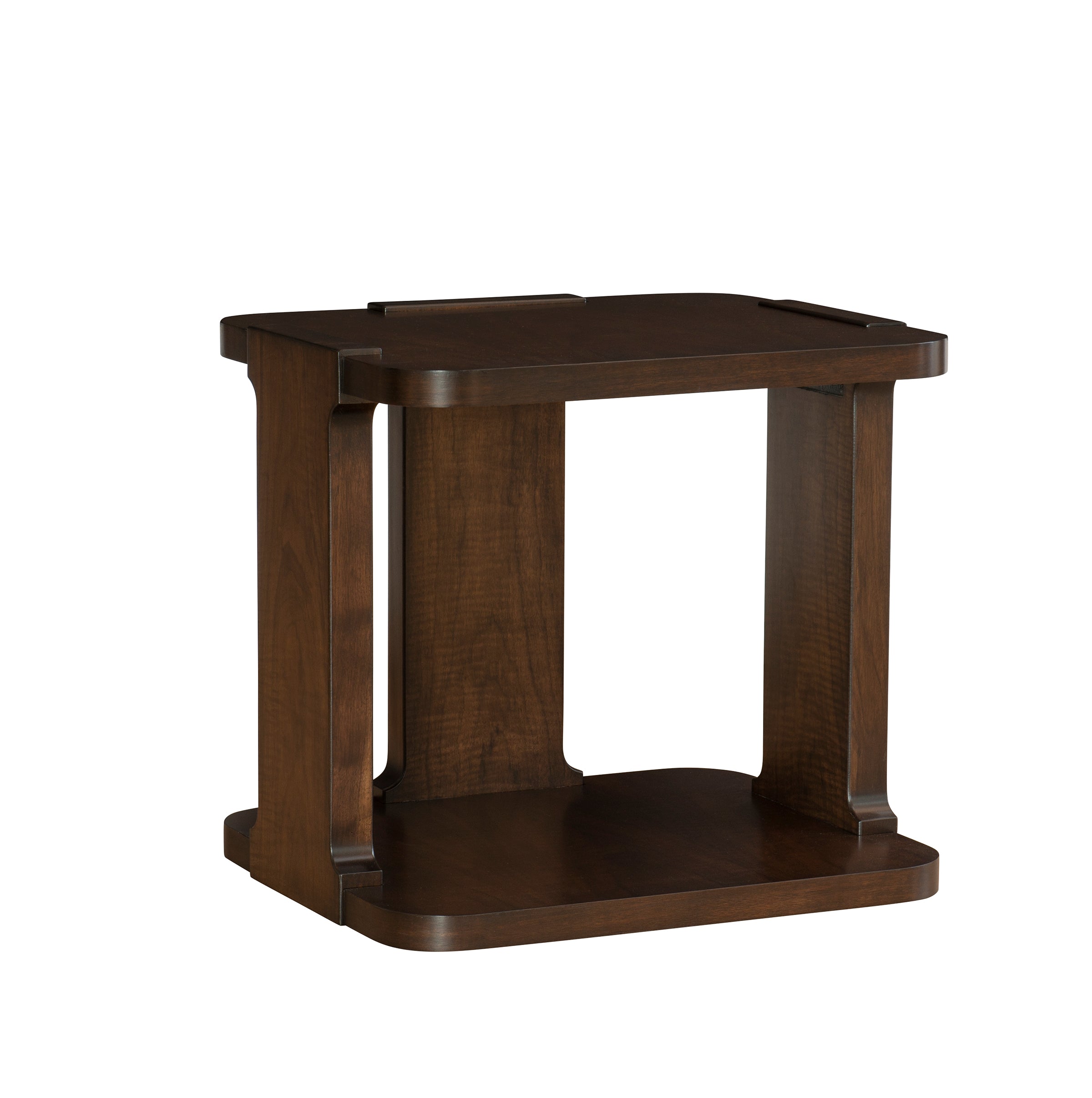 ZITELLI SIDE TABLE in American Walnut Veneers, American Walnut - Hickory Chair