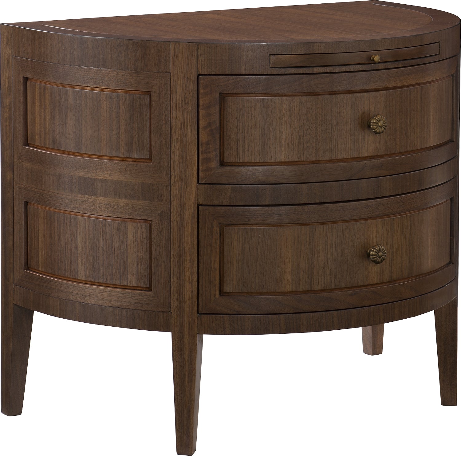 Lanesborough Side Table / Nightstand in Gmelina Solids, American Walnut Veneers - Hickory Chair