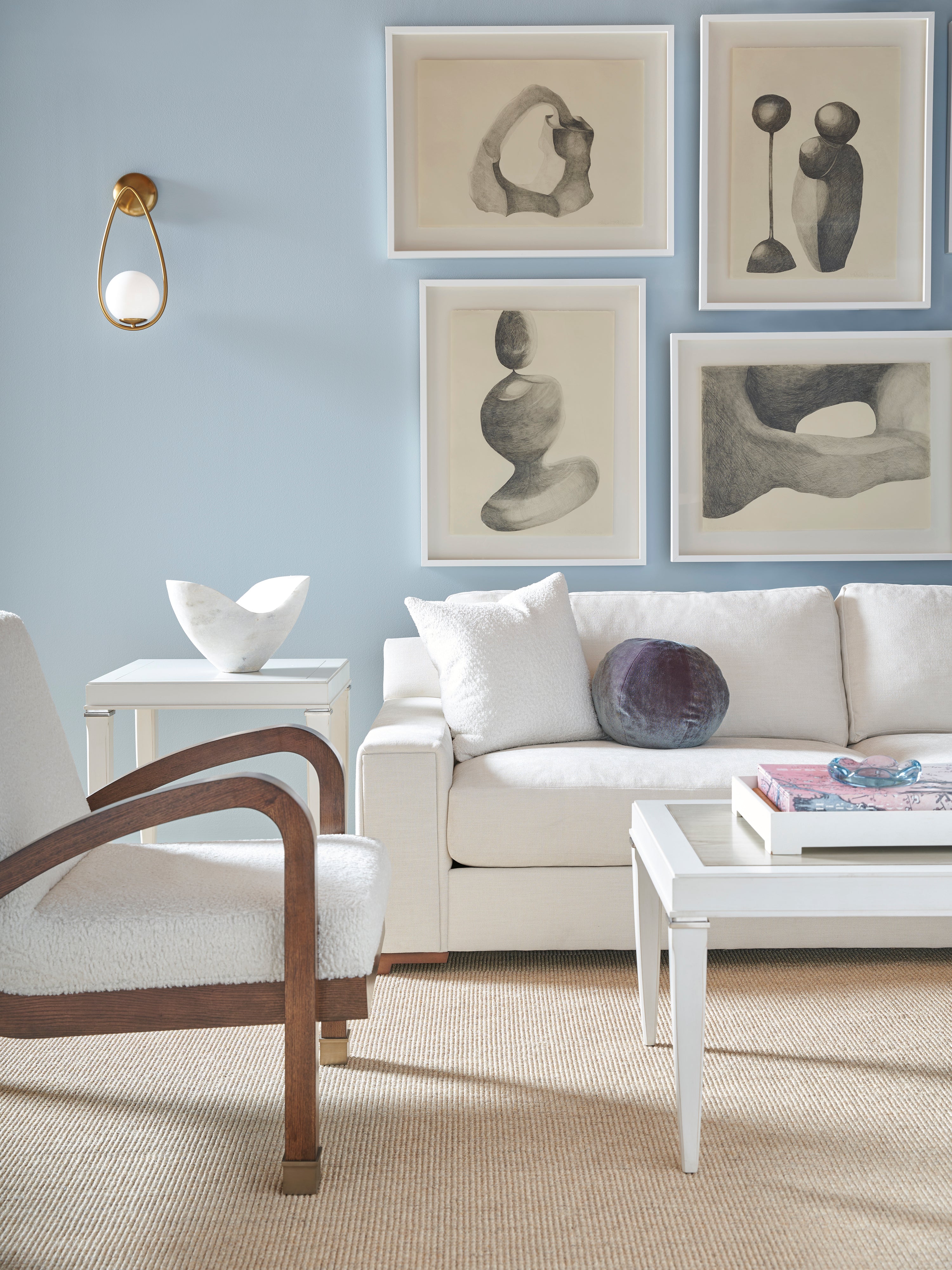 Vistage Medium Sofa in Maple Solids - Hickory Chair