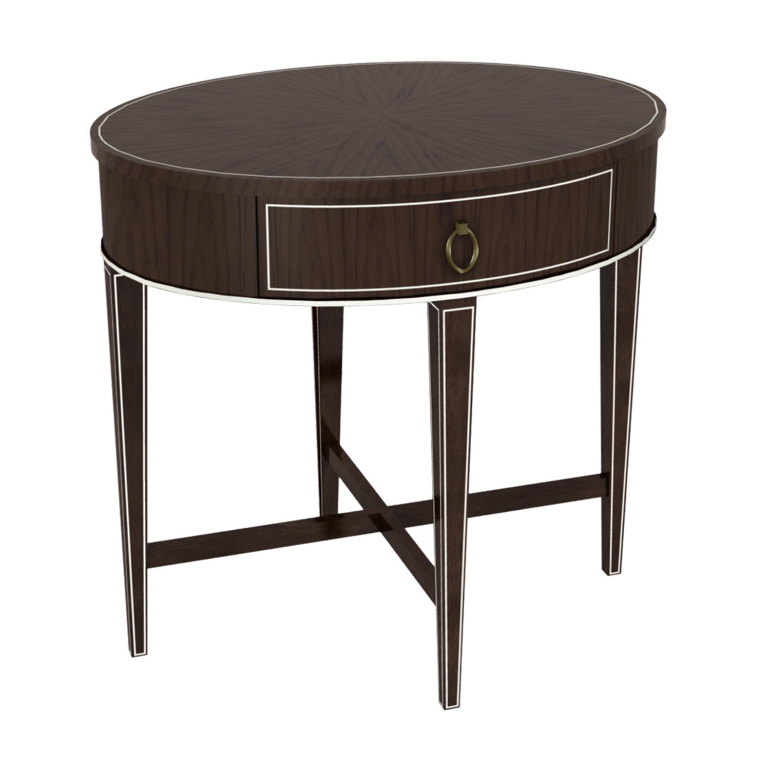 SPRINGFIELD SIDE TABLE in Santos Rosewood Veneers, Mahogany Solids - Hickory Chair