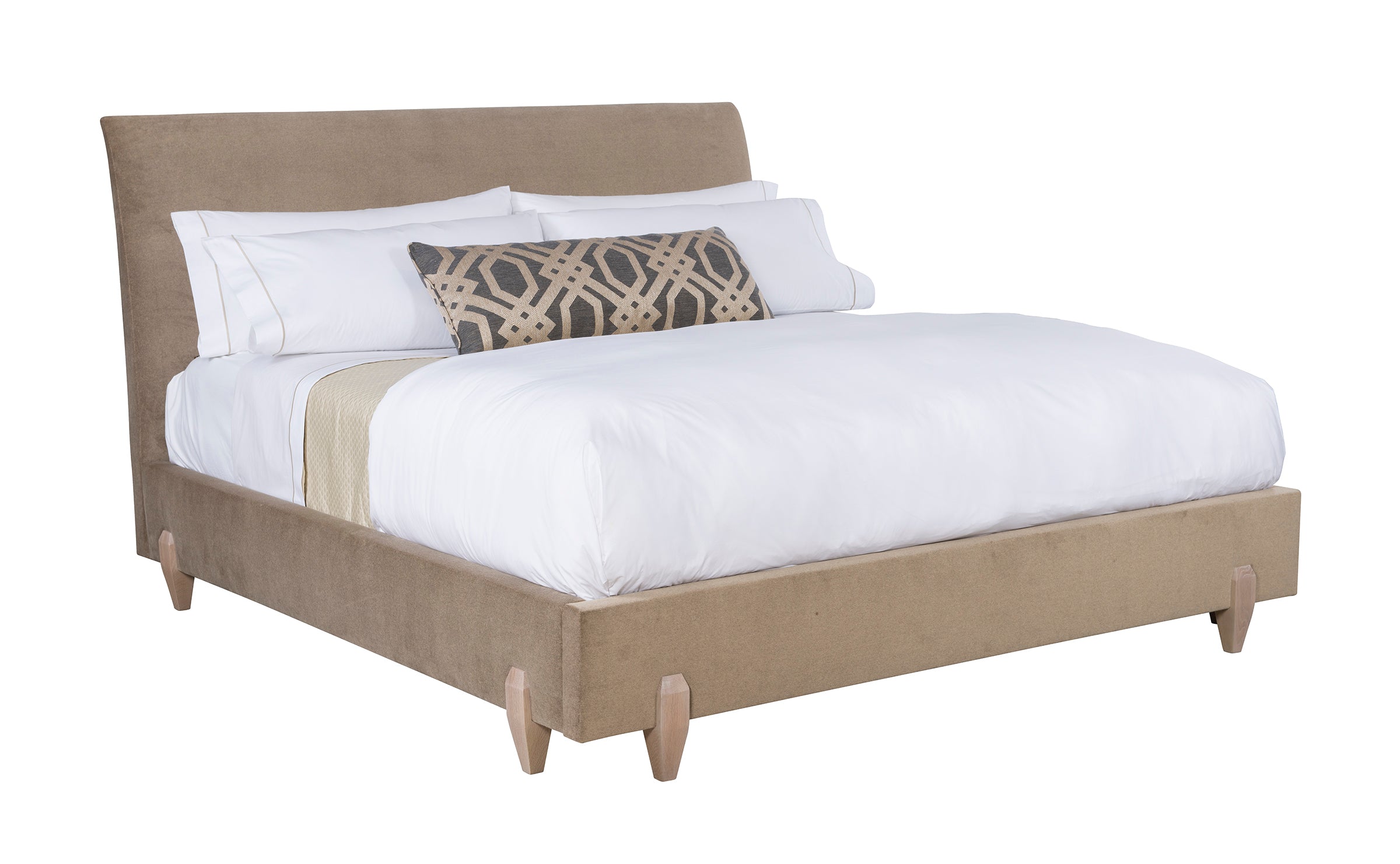 Auvie Cal King Bed in Oak Solids - Hickory Chair
