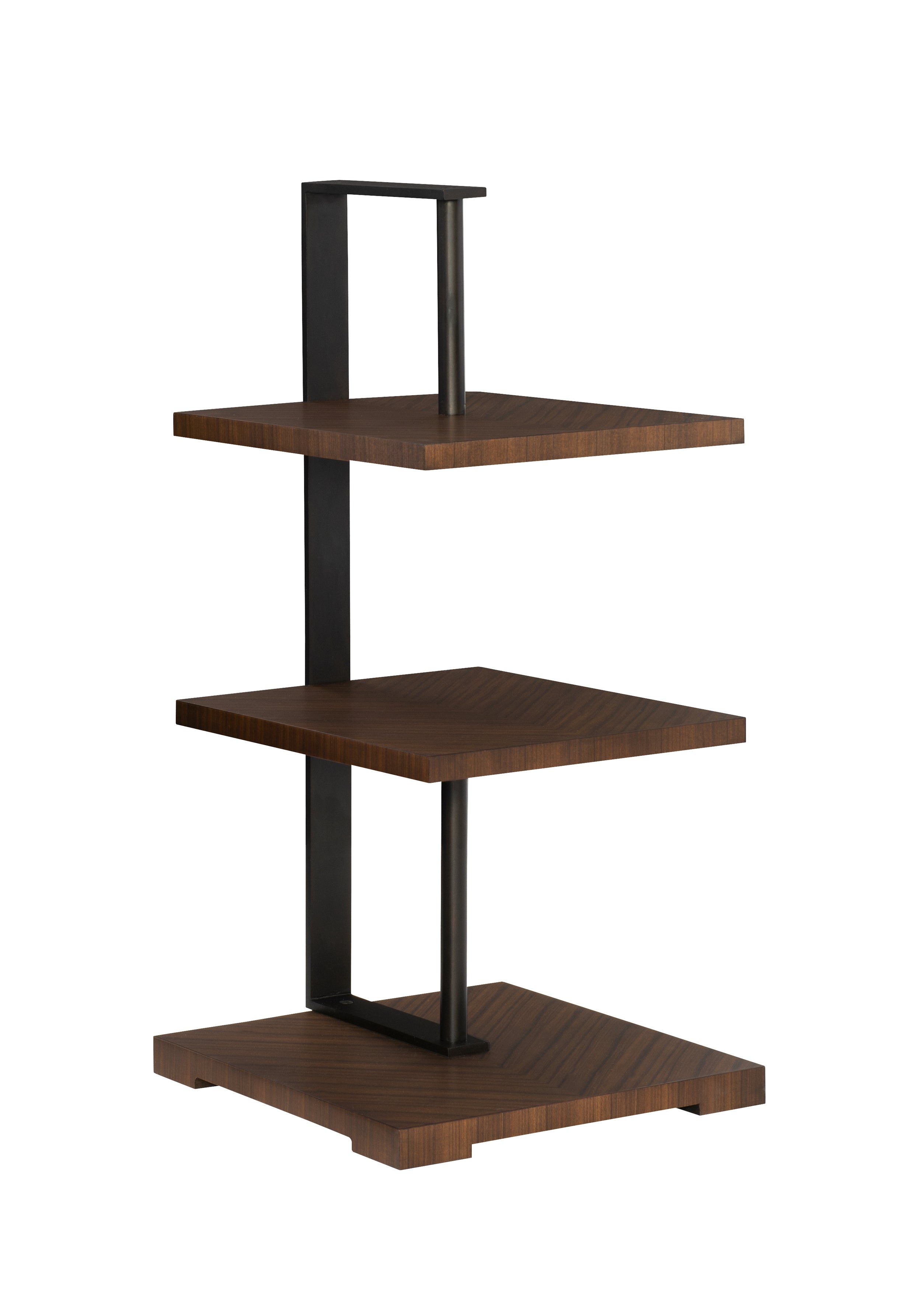 PRESS SIDE TABLE-WALNUT in Walnut Veneers, Steel, Poplar Solids - Hickory Chair