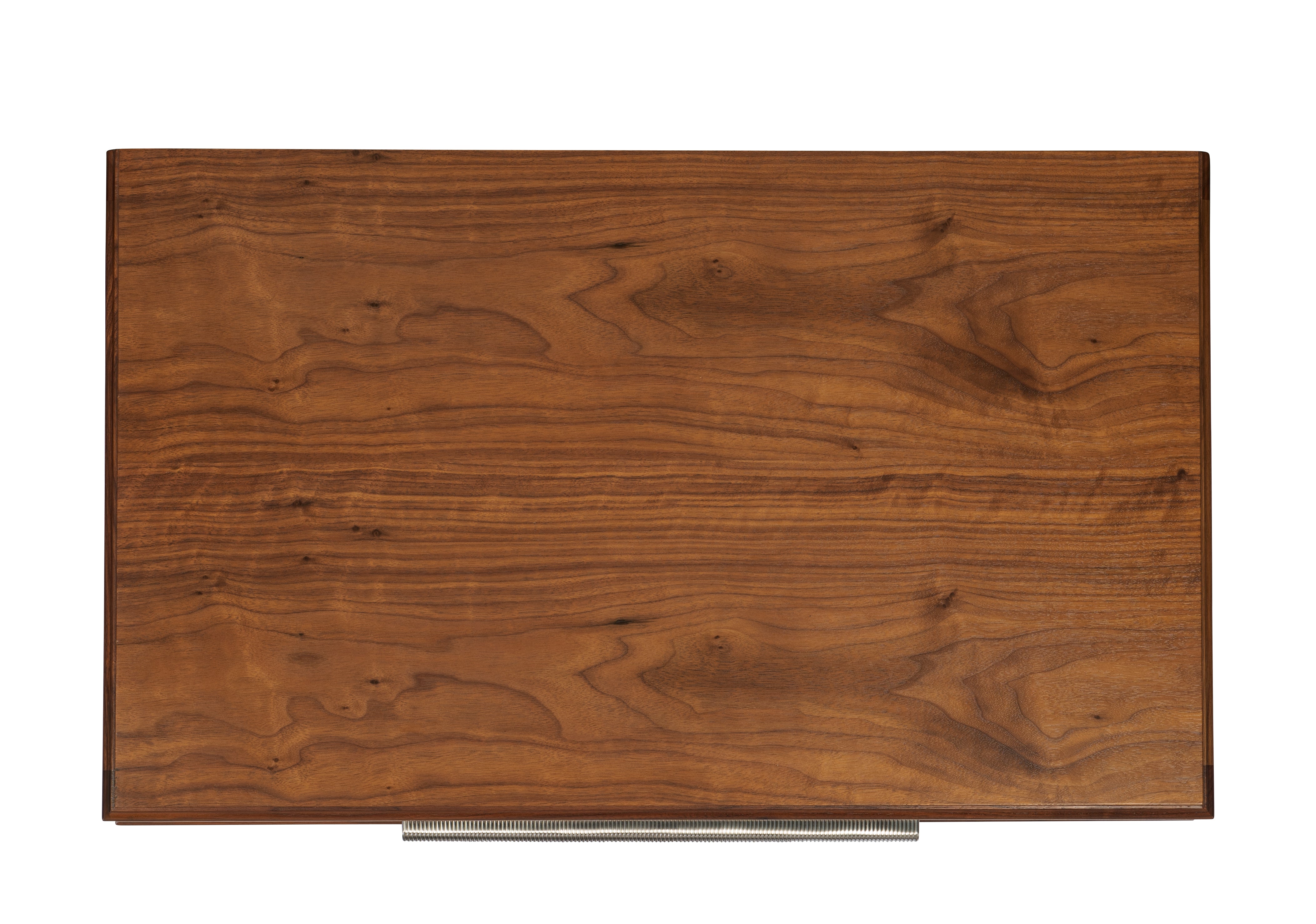 Hamlin 2 Drawer Nightstand in Metal, American Walnut Veneers, American Walnut - Hickory Chair