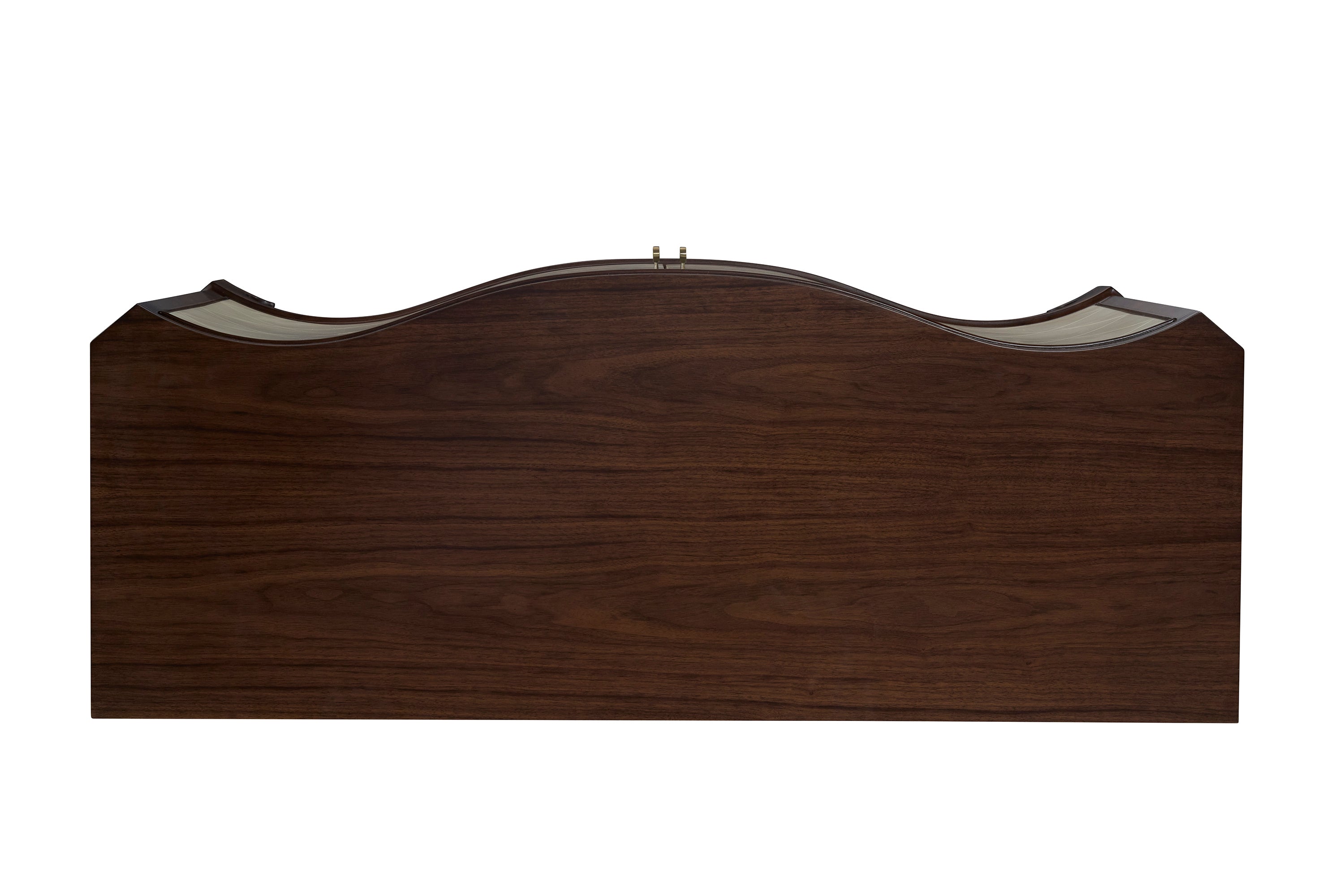 Sula Serpentine Chest in Walnut Veneers, Walnut Solids, Faux Vellum - Hickory Chair