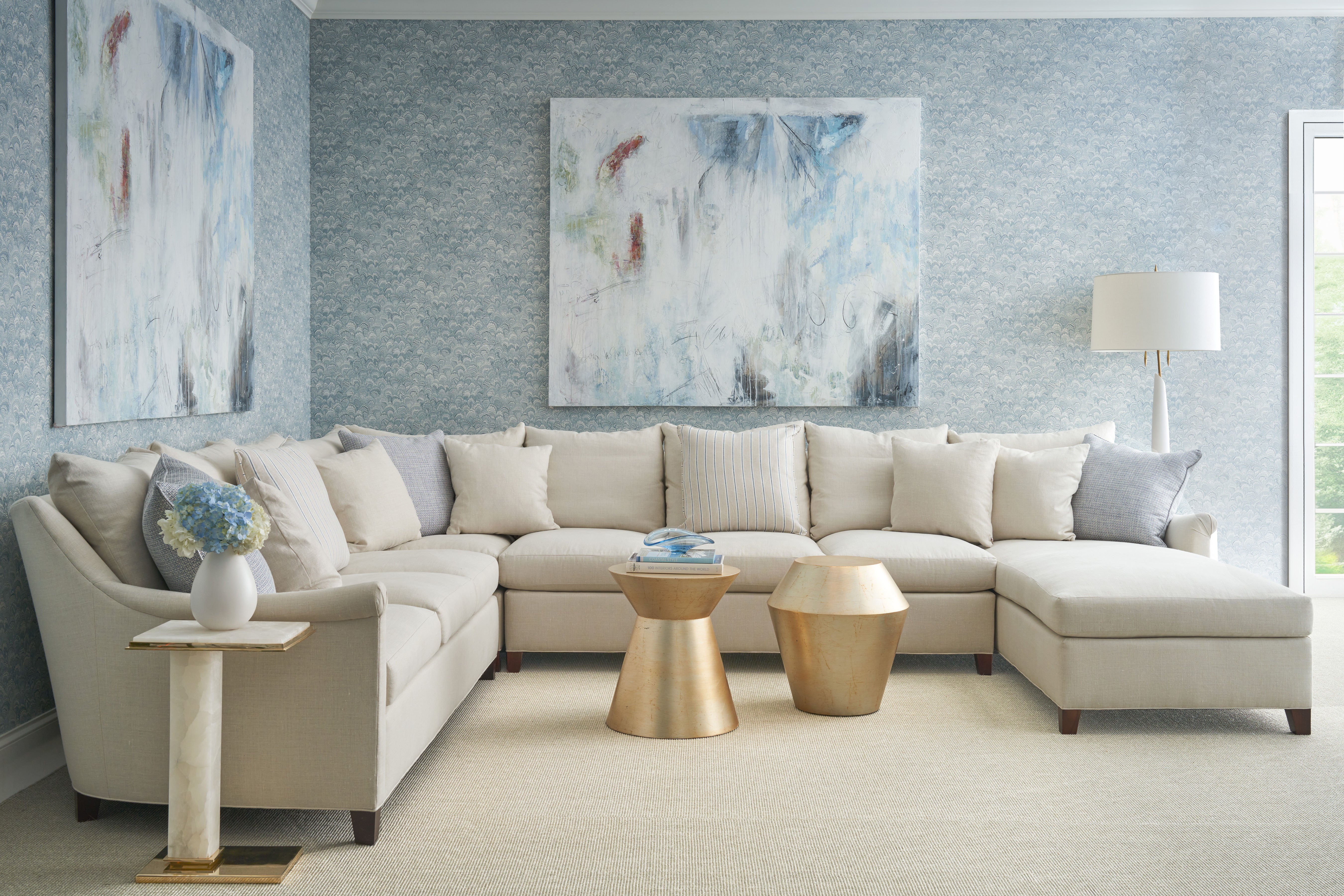 Jules Armless Sofa for Sectional in Ash Solids - Hickory Chair