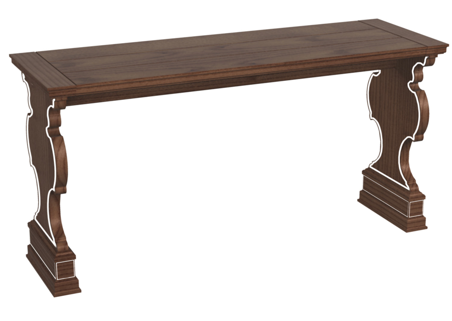 17th C. Italian M2M Console in Ash Solids - Hickory Chair