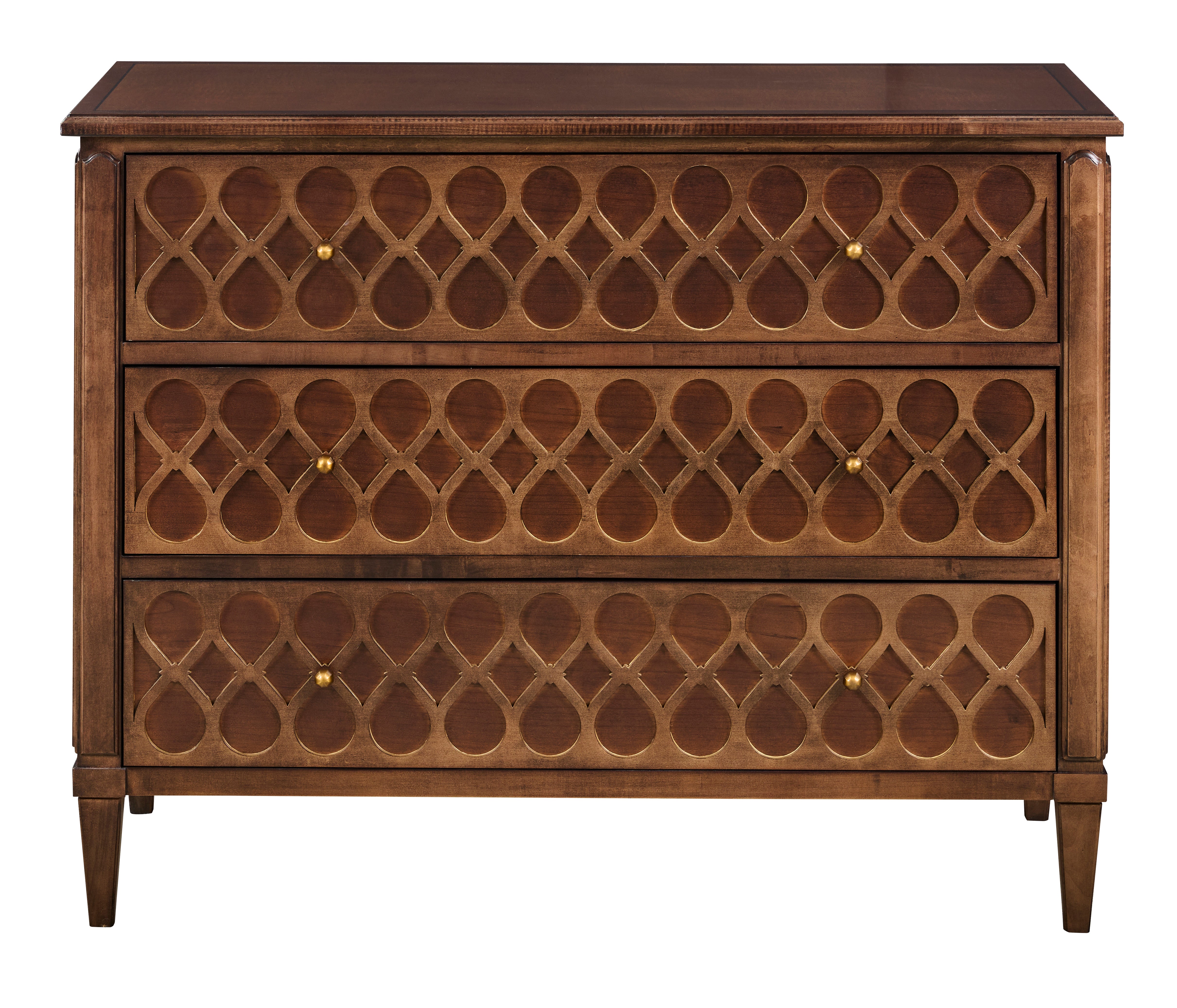 MURANO CHEST WITH WOOD TOP in Maple Veneers, Maple Solids - Hickory Chair