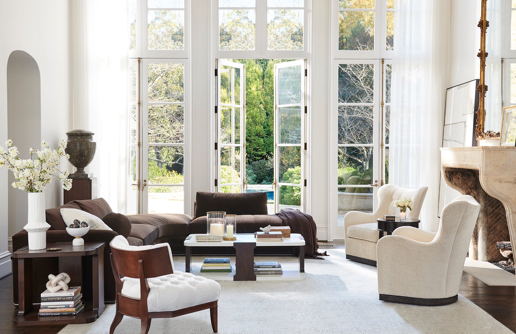 Marquesa Sectional RAF Sofa in Ash Solids - Hickory Chair