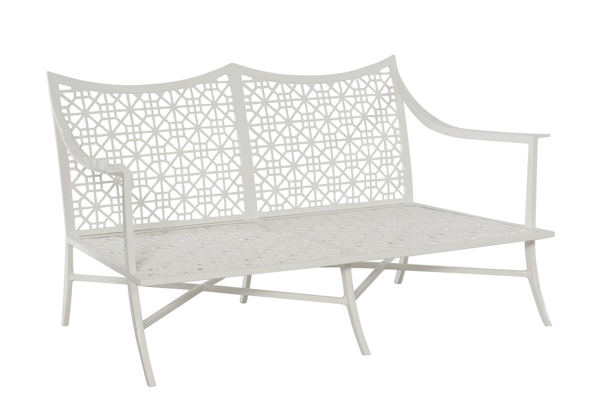Haret Outdoor Loveseat - Cloud White