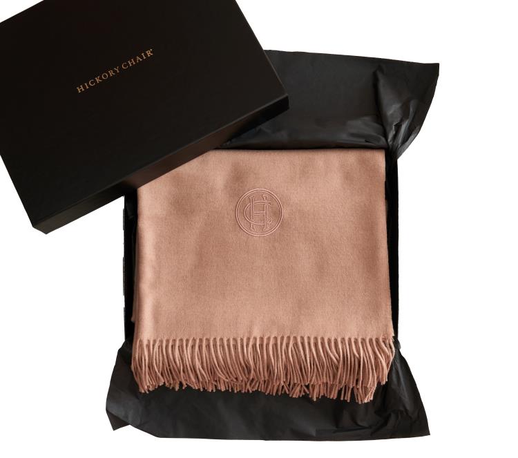 Pink Cashmere Throw