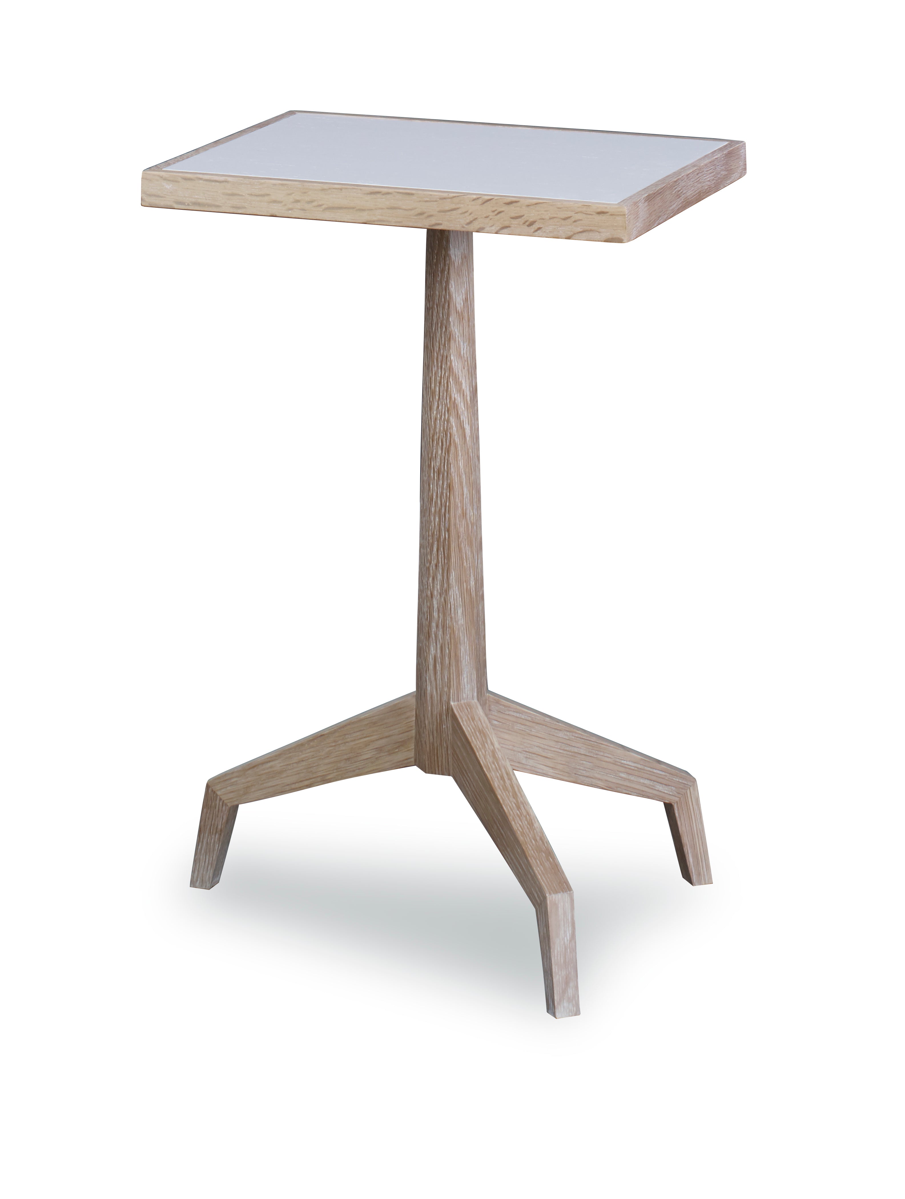 Ansel Side Table With Wood Top