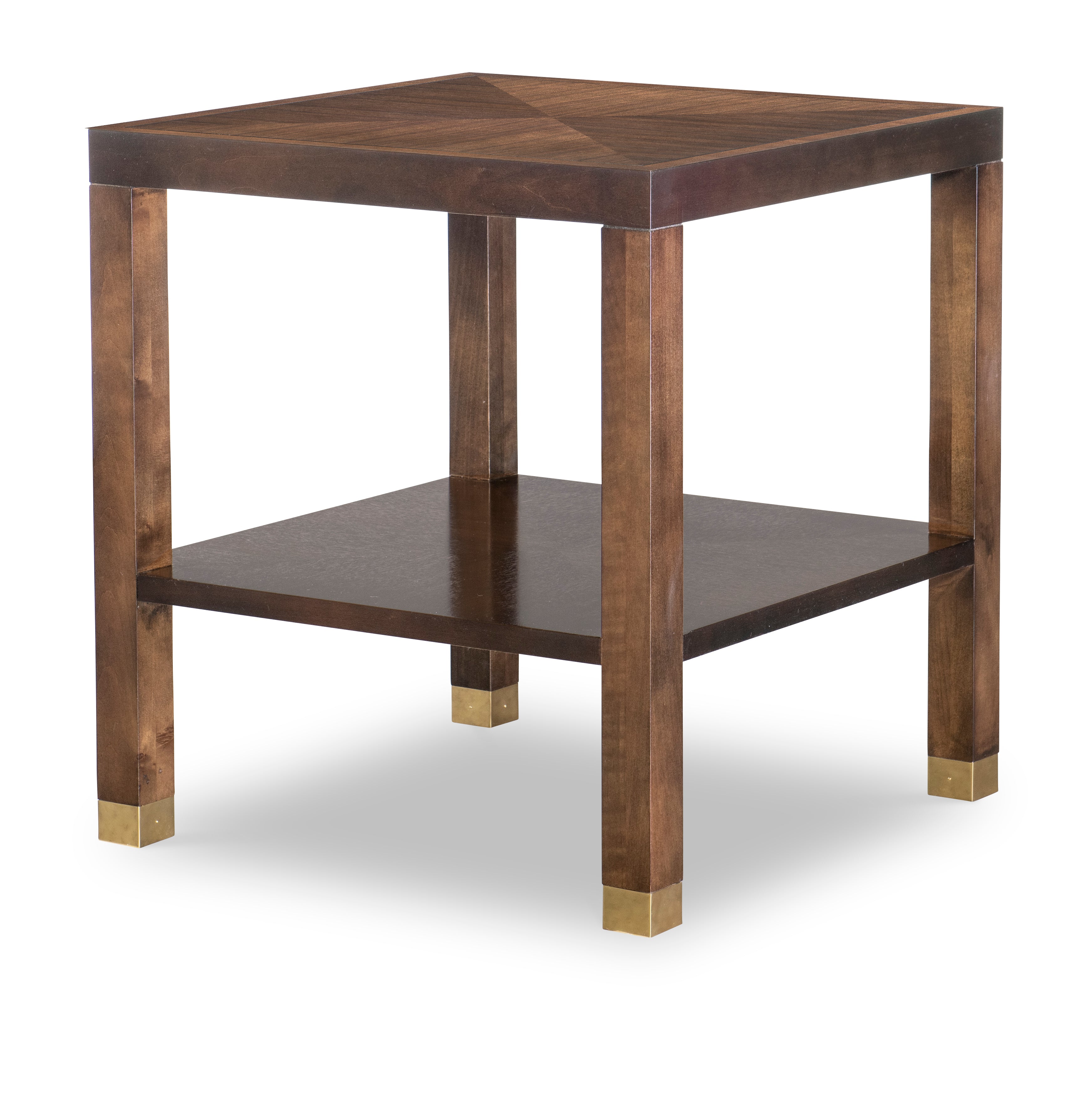 W/ Trevor Square Side Table Wood Top
