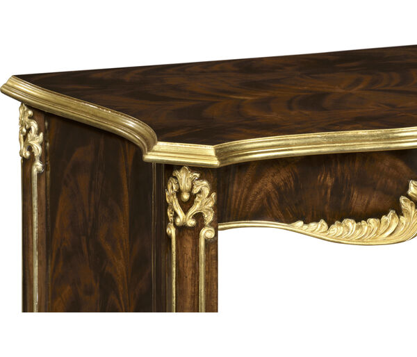 Mahogany & Gilded Nightstand