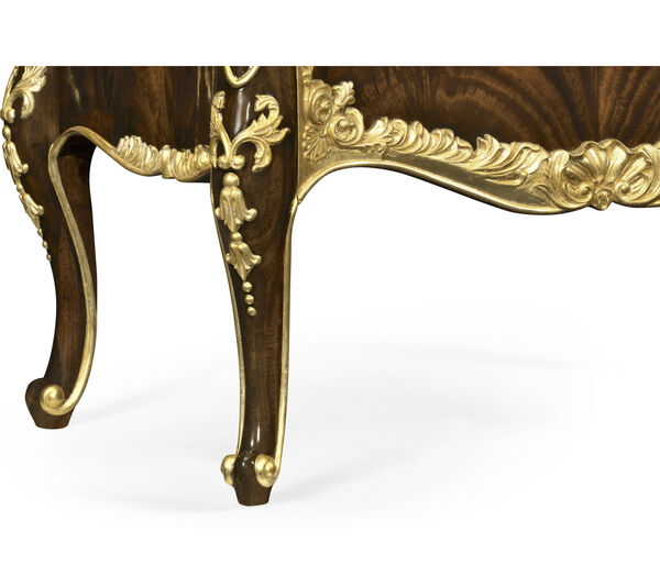 Mahogany & Gilded Nightstand