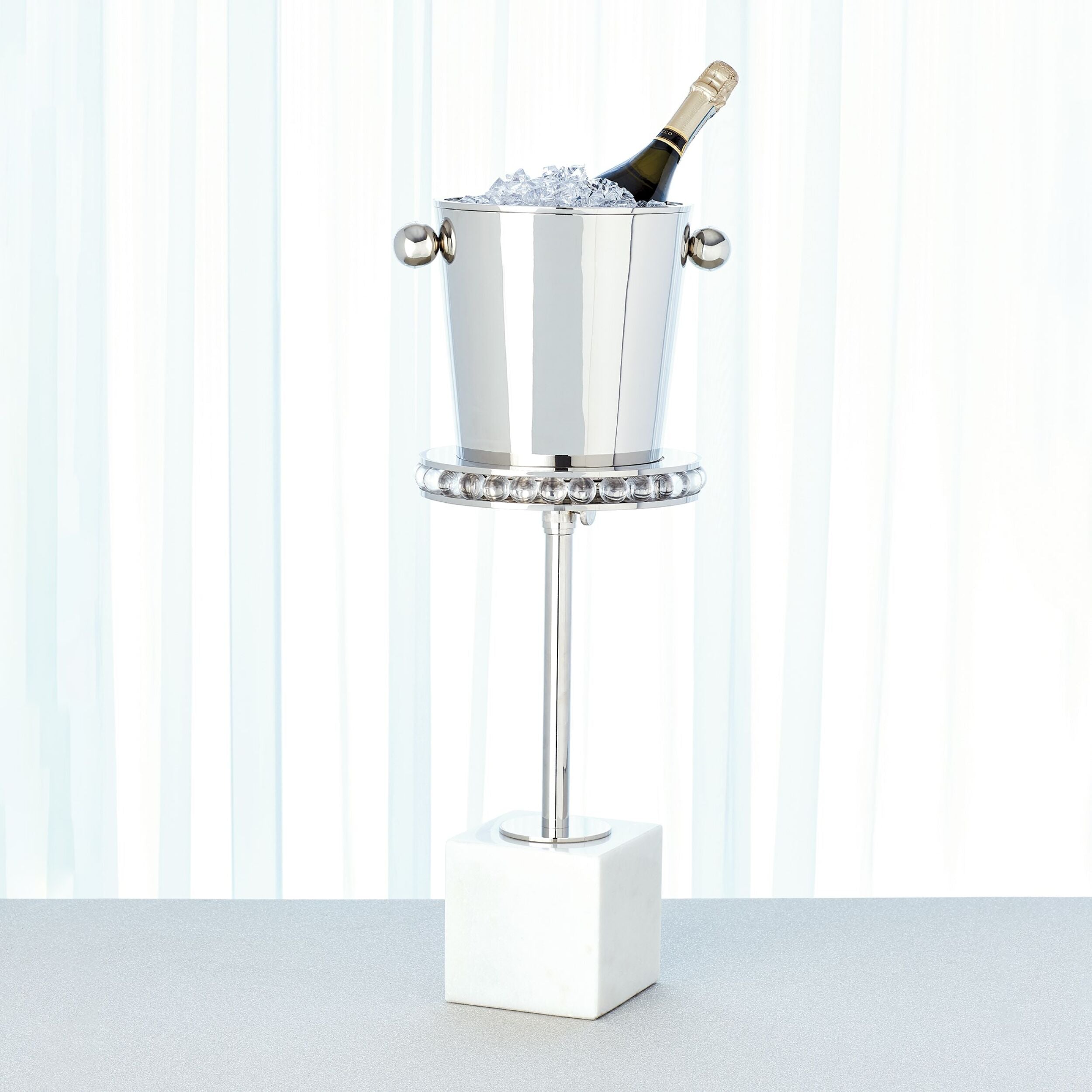Margot Side Table-Nickel