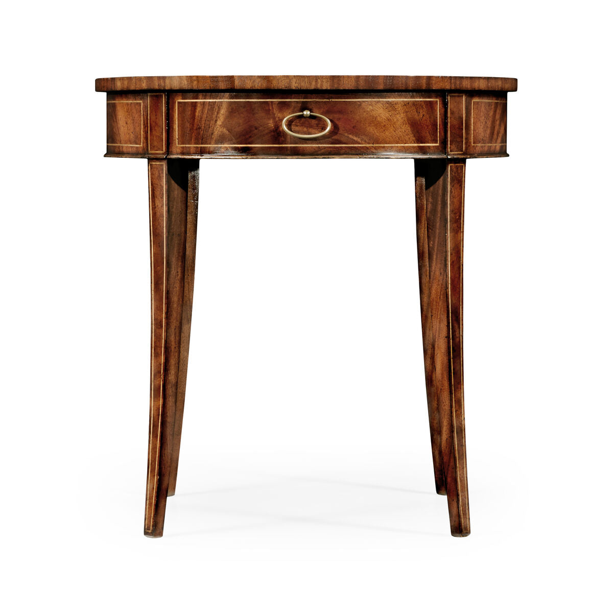 Round Antique Mahogany Side Table ( 494003-LAM )