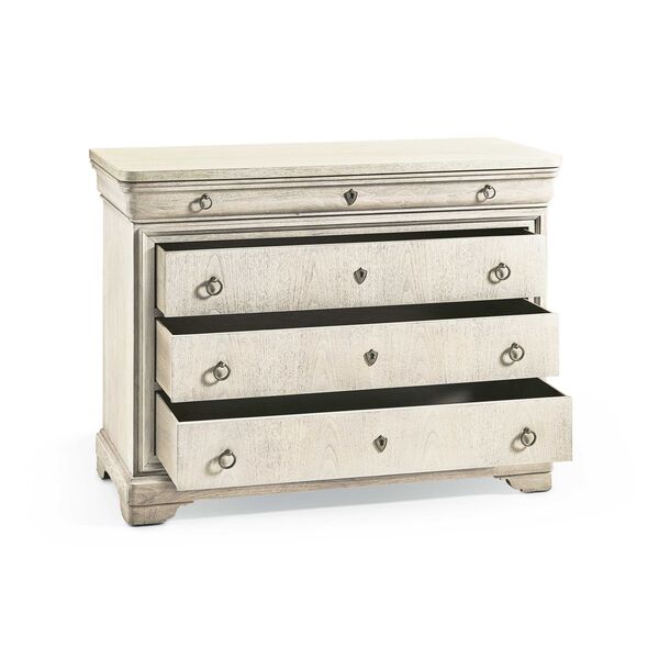 Entropy Louis Phillipe Drawer Chest - Bleached Walnut