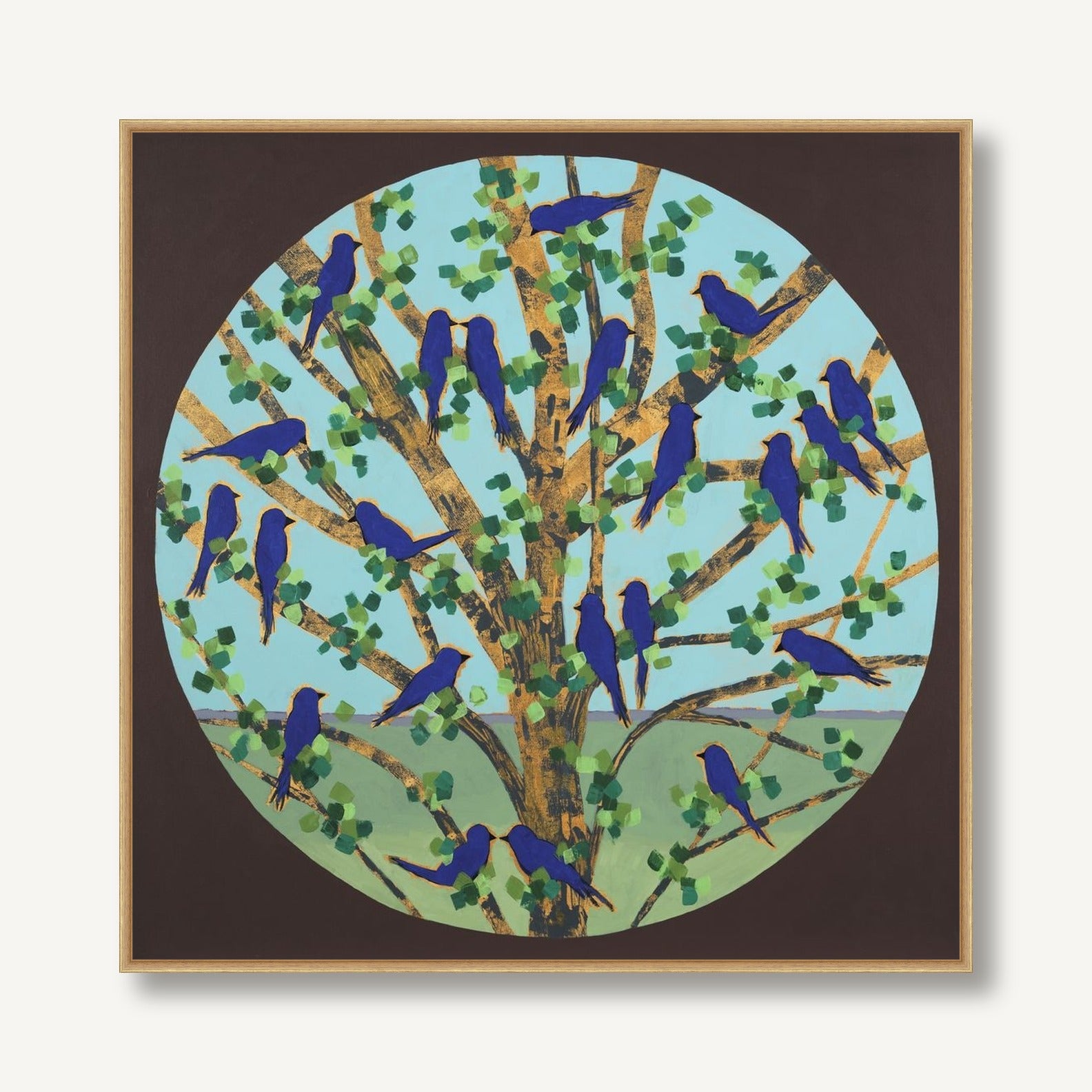 Harmony in Blue 1 framed