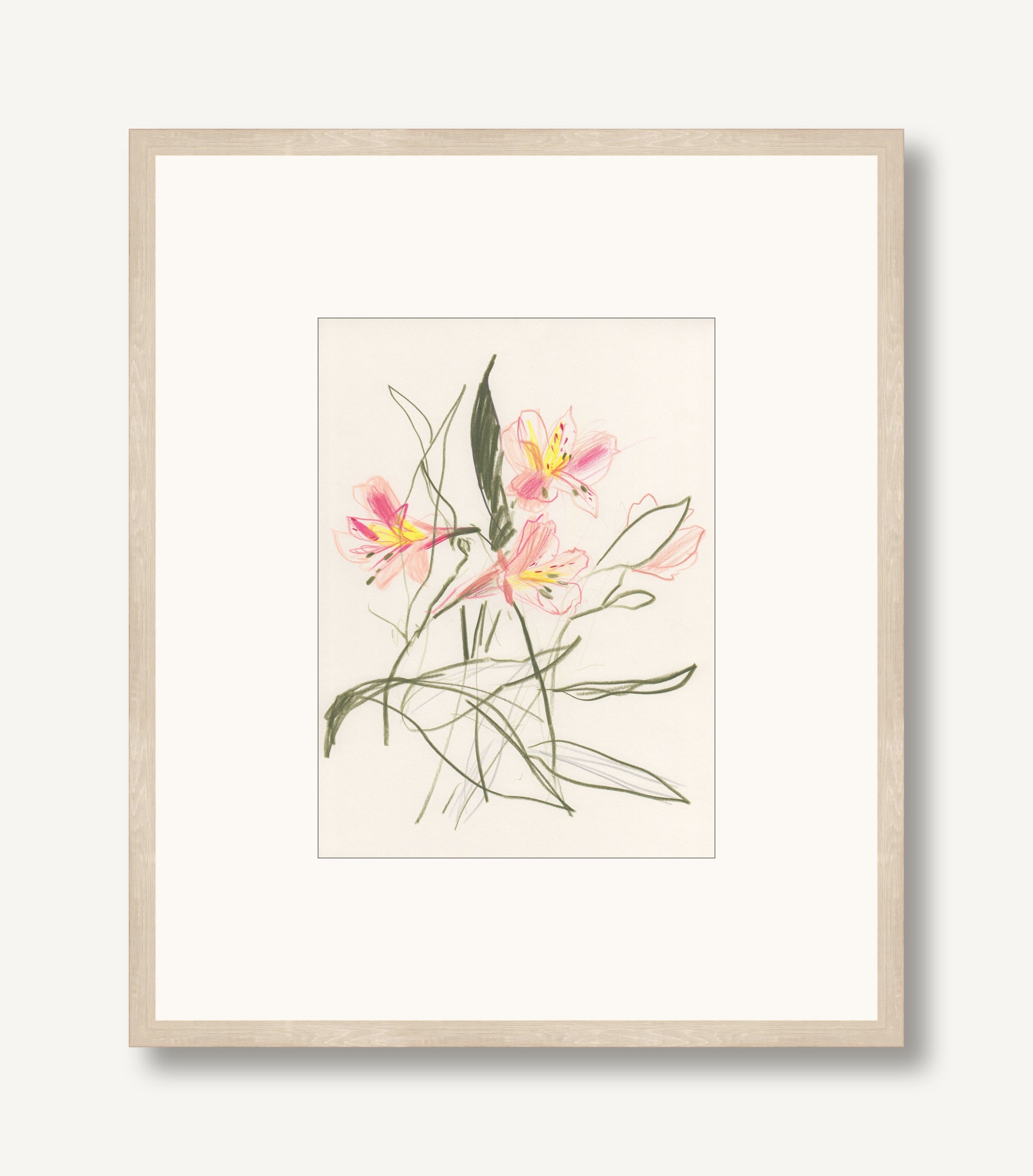 Alstroemeria 1 framed