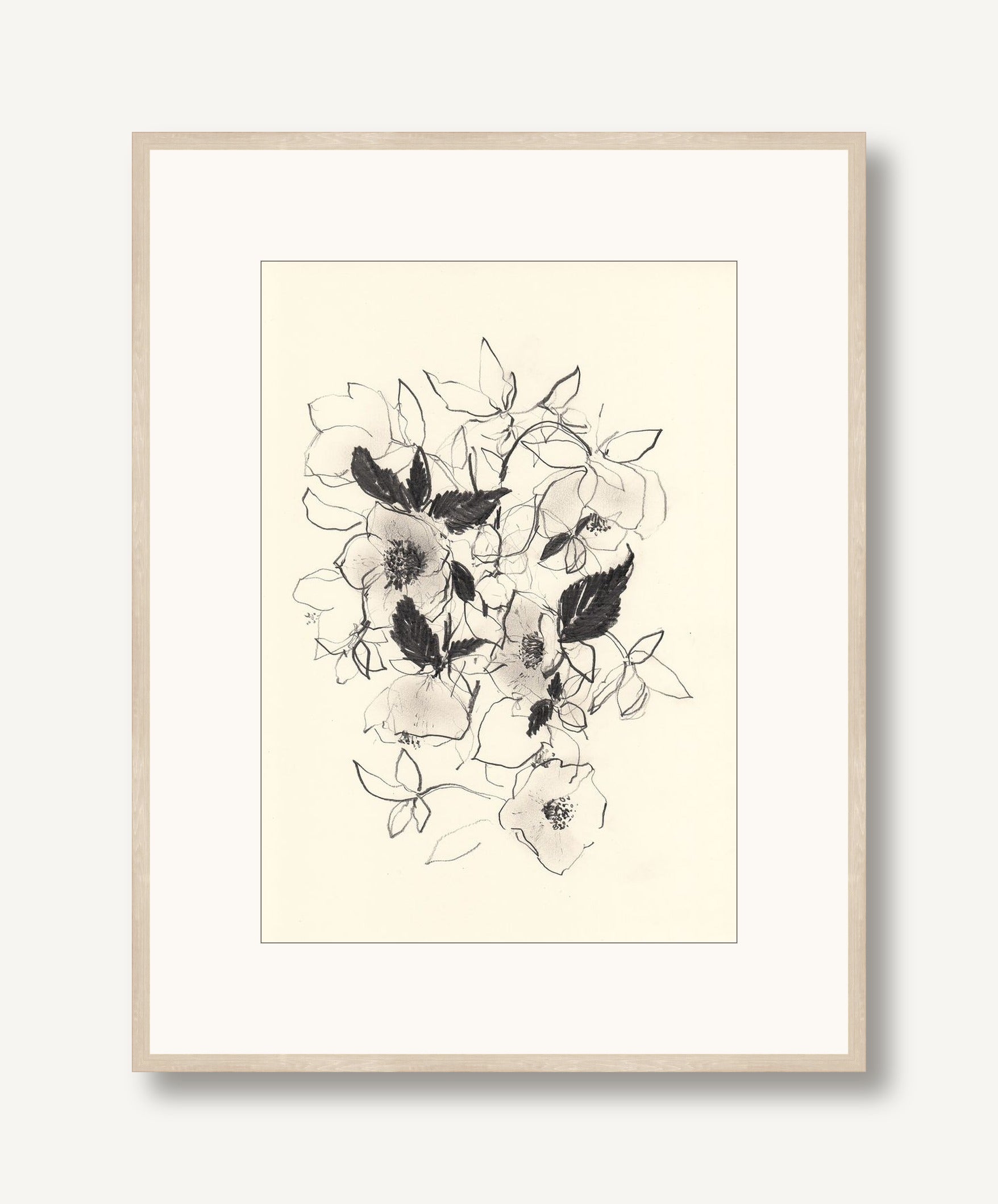 Morning Hellebores 1 framed