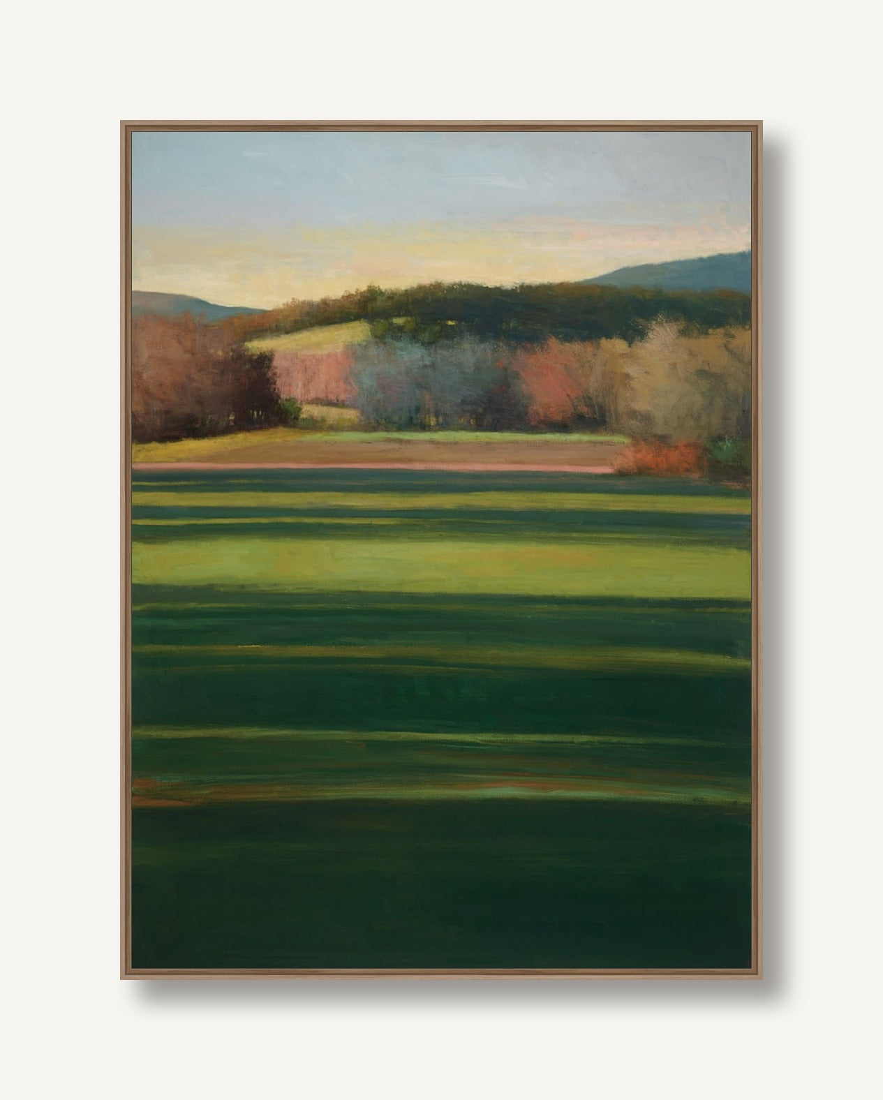 Striped Field 1 framed
