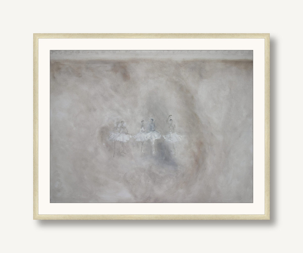Ballerinas in a Cloud 1 framed