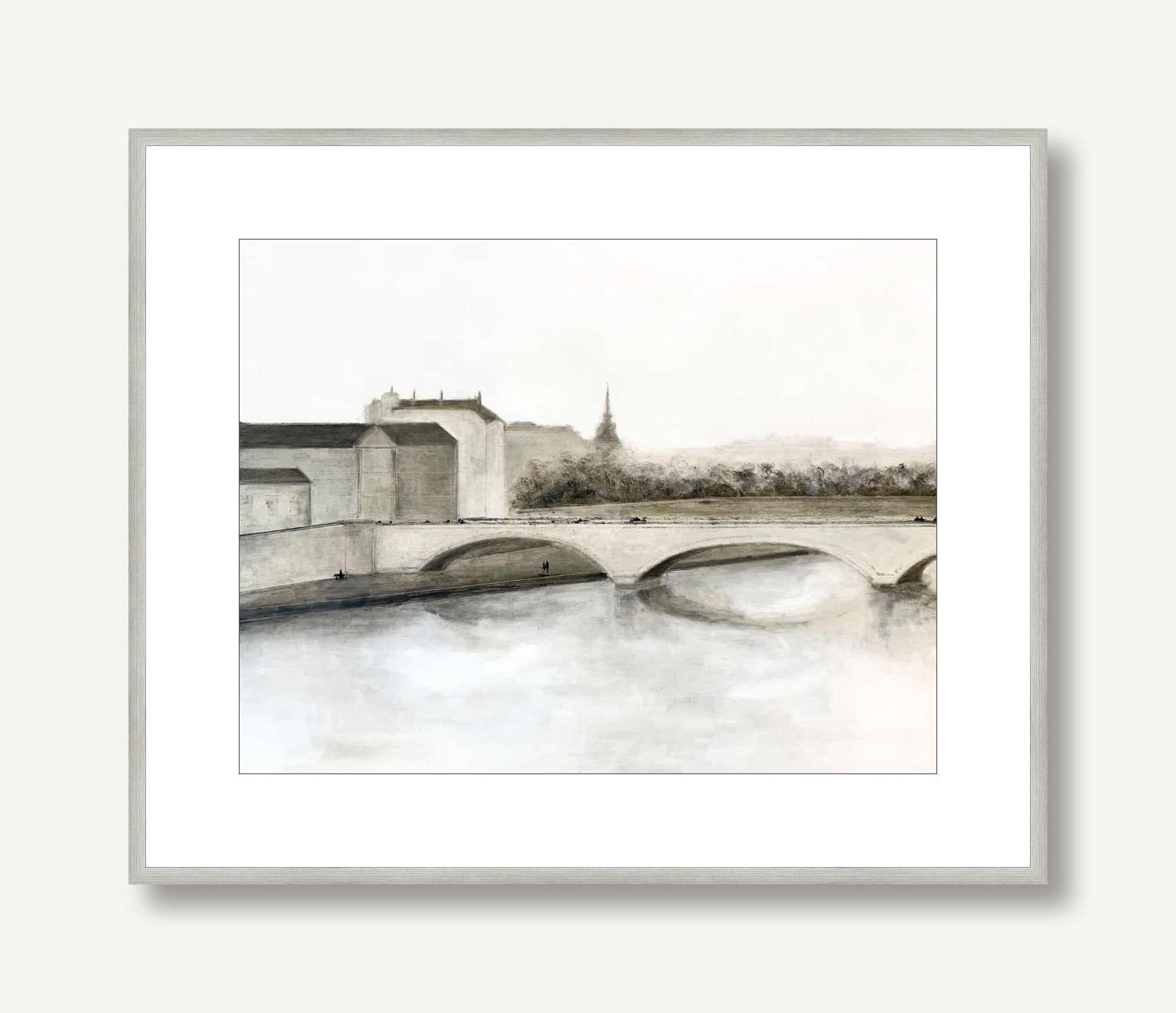 Overcast Day in Paris 1 framed