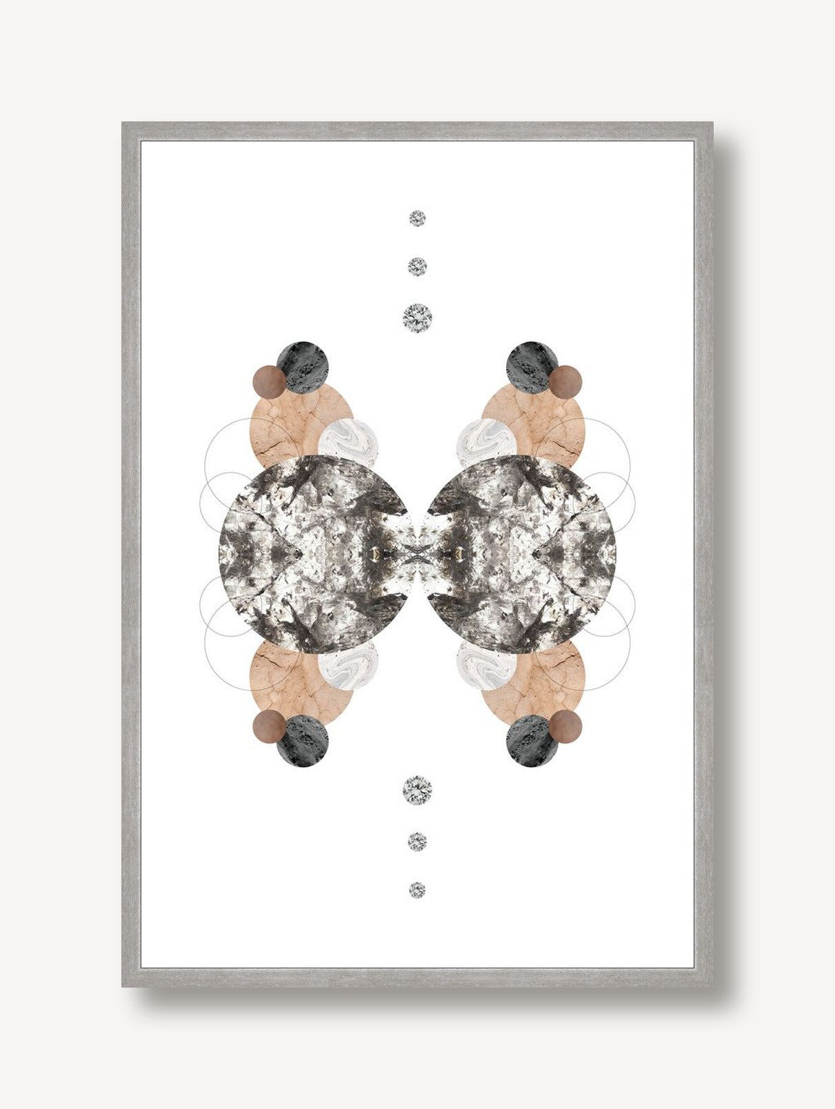 Butterflies Caramel 2 framed
