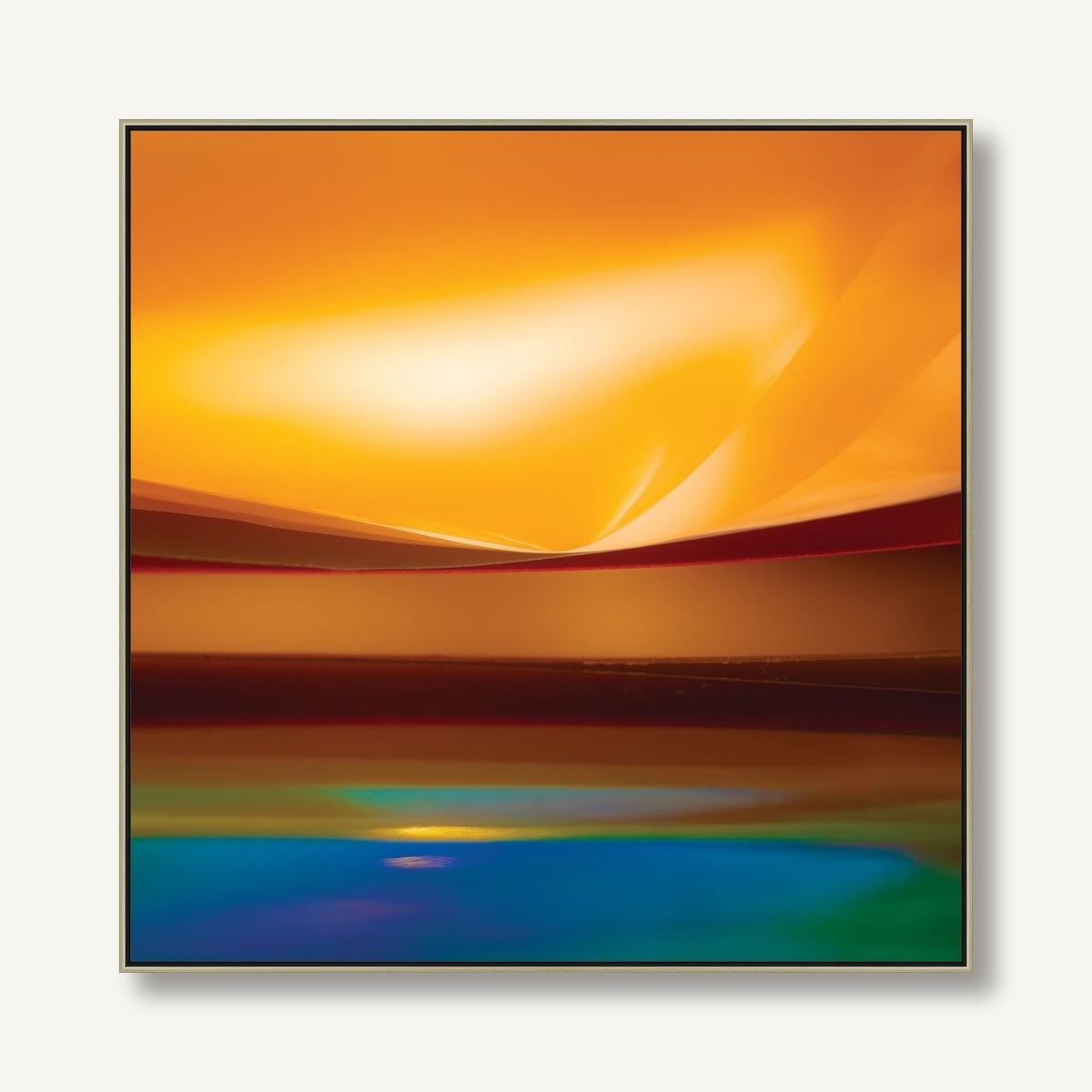 Golden Oasis 1 framed