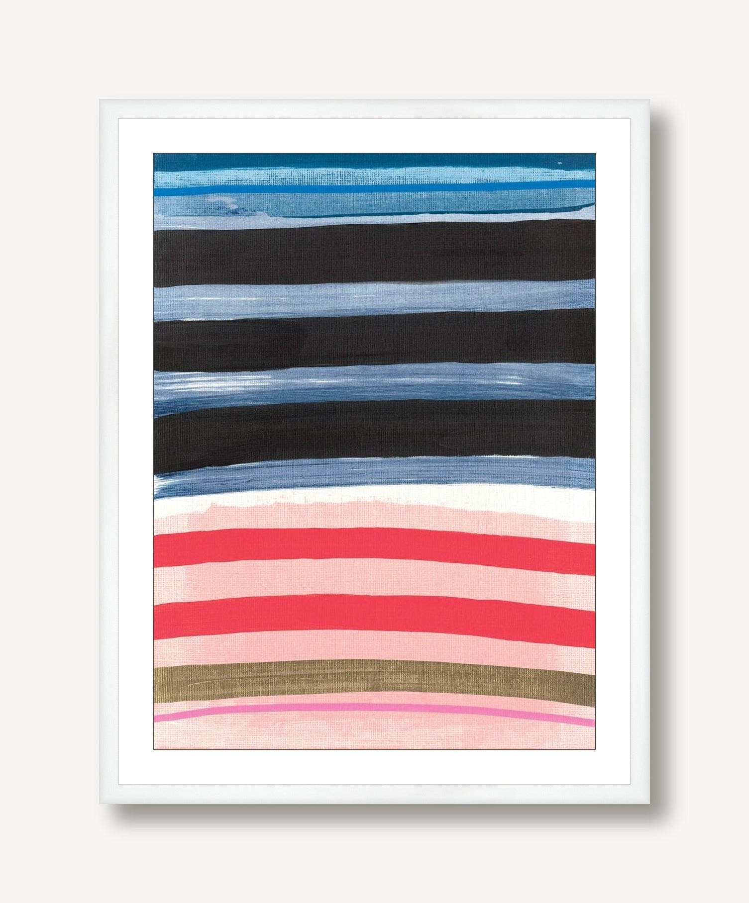 Verdant Stripe 4 framed