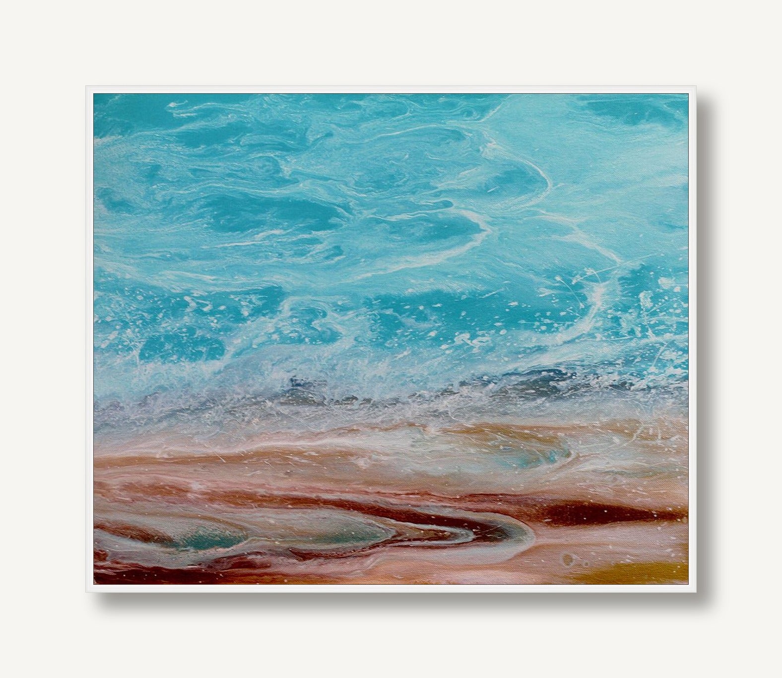 A Playful Splash 1 framed