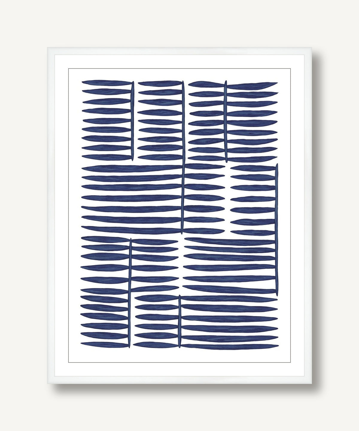 Botanicus Ordinibus Blue 1 framed