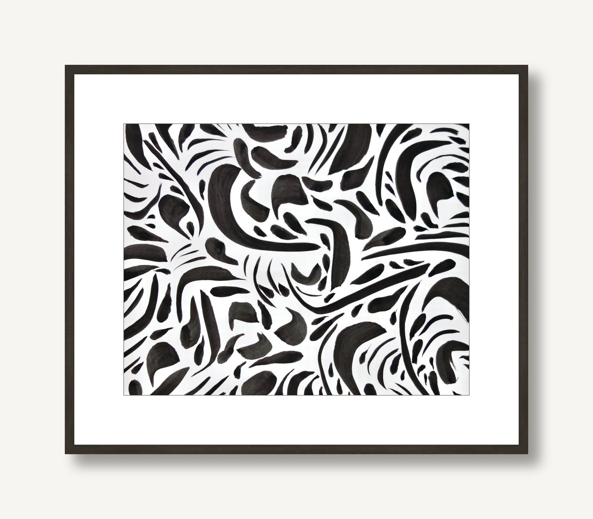 Achromatic Rhapsody 1 framed