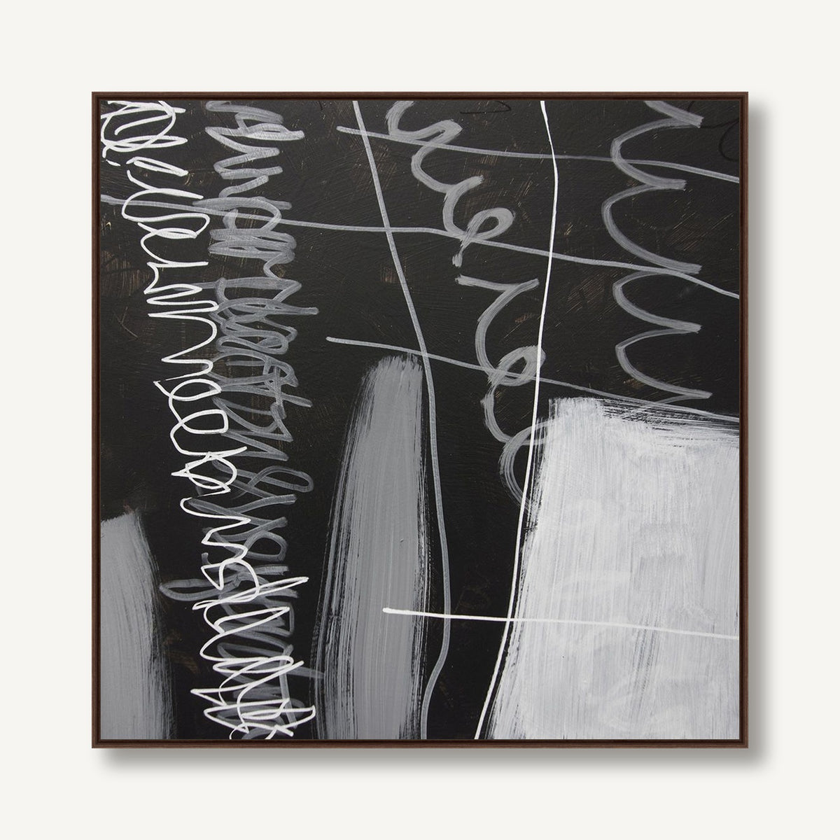 Black Abstract 1 framed