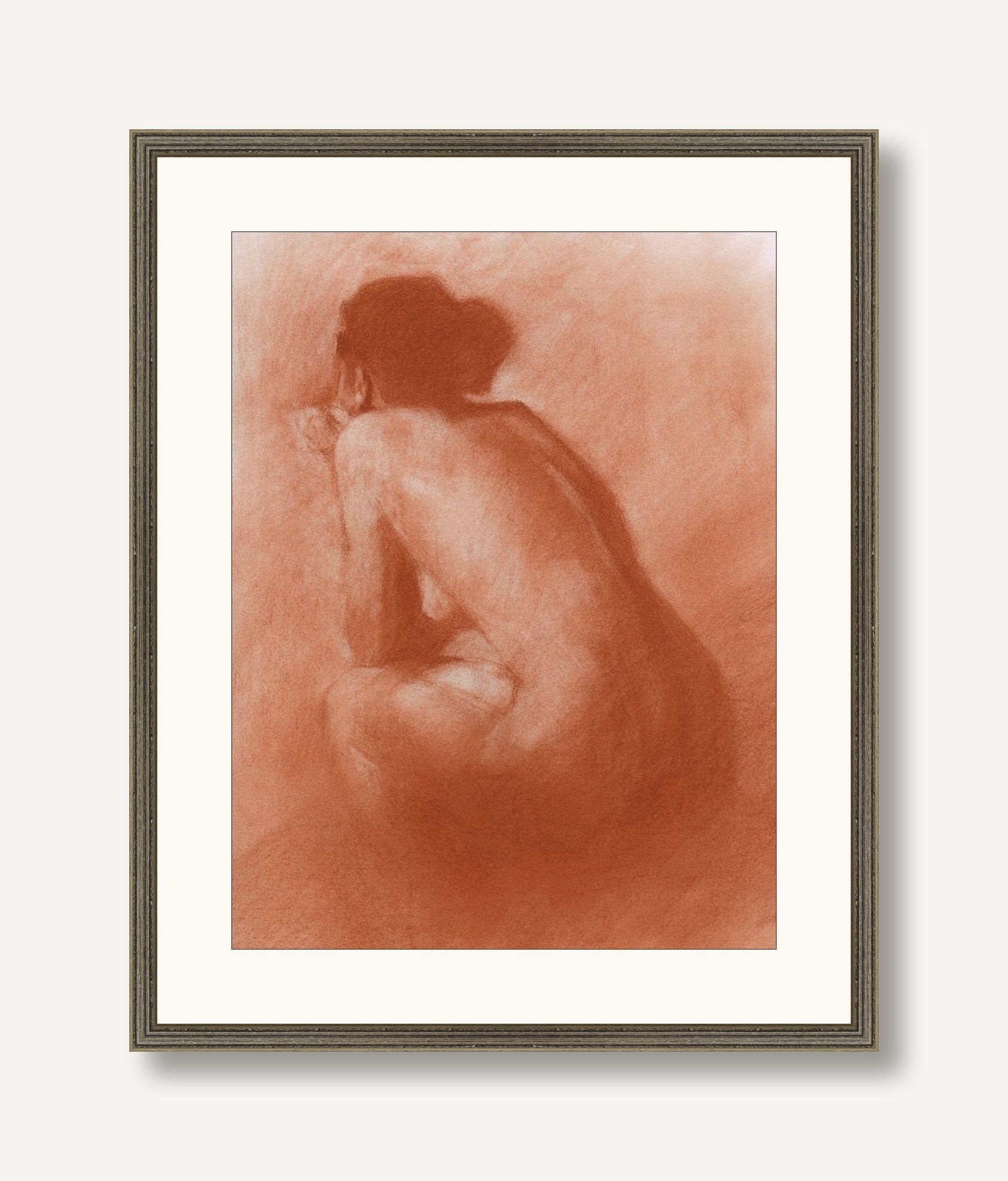 Girl Seated 1 framed
