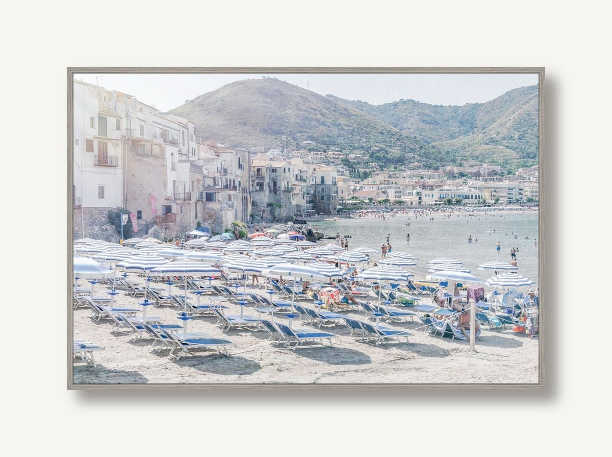 Cefalu Beach 1 framed