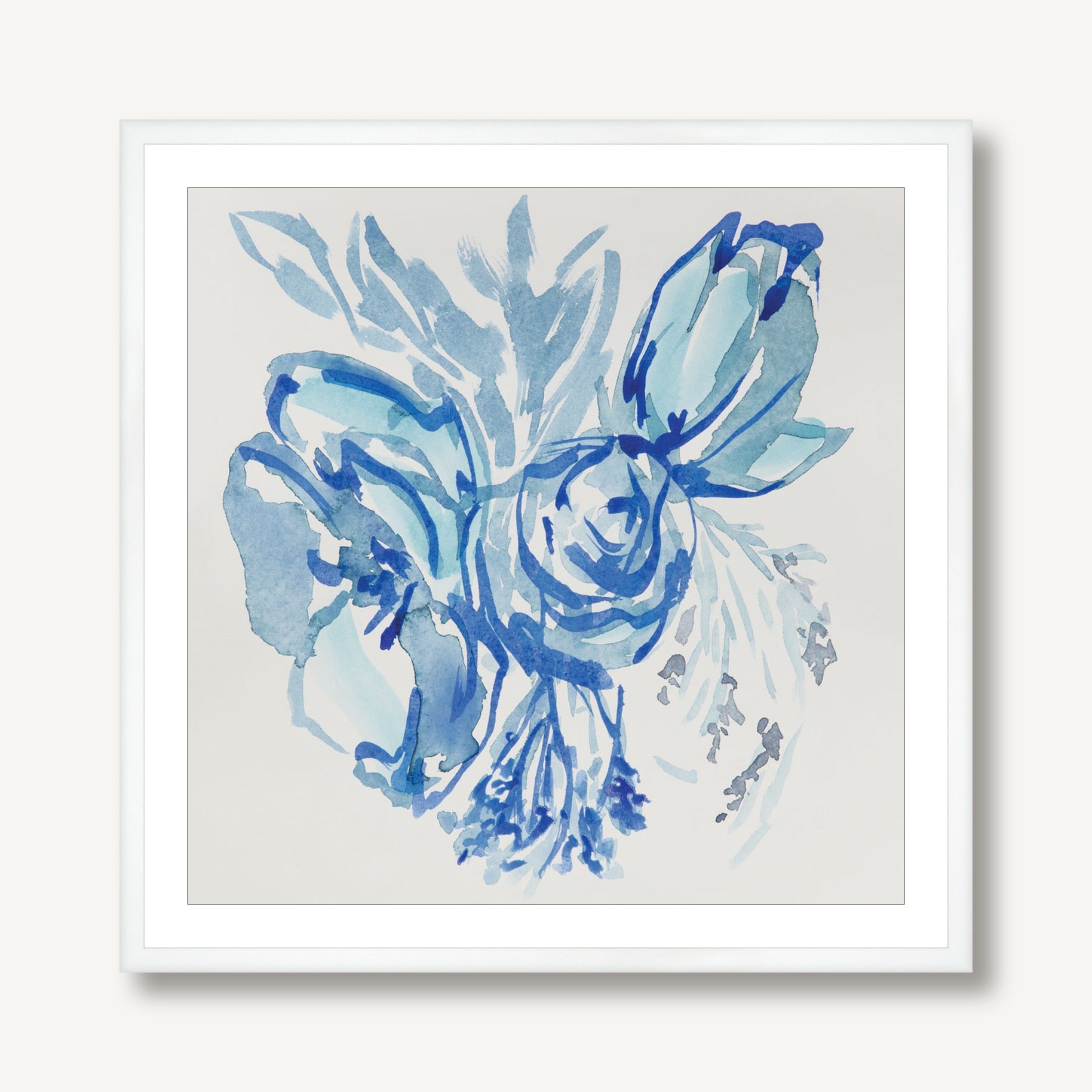 Bright-Eyed Blooms 2 framed