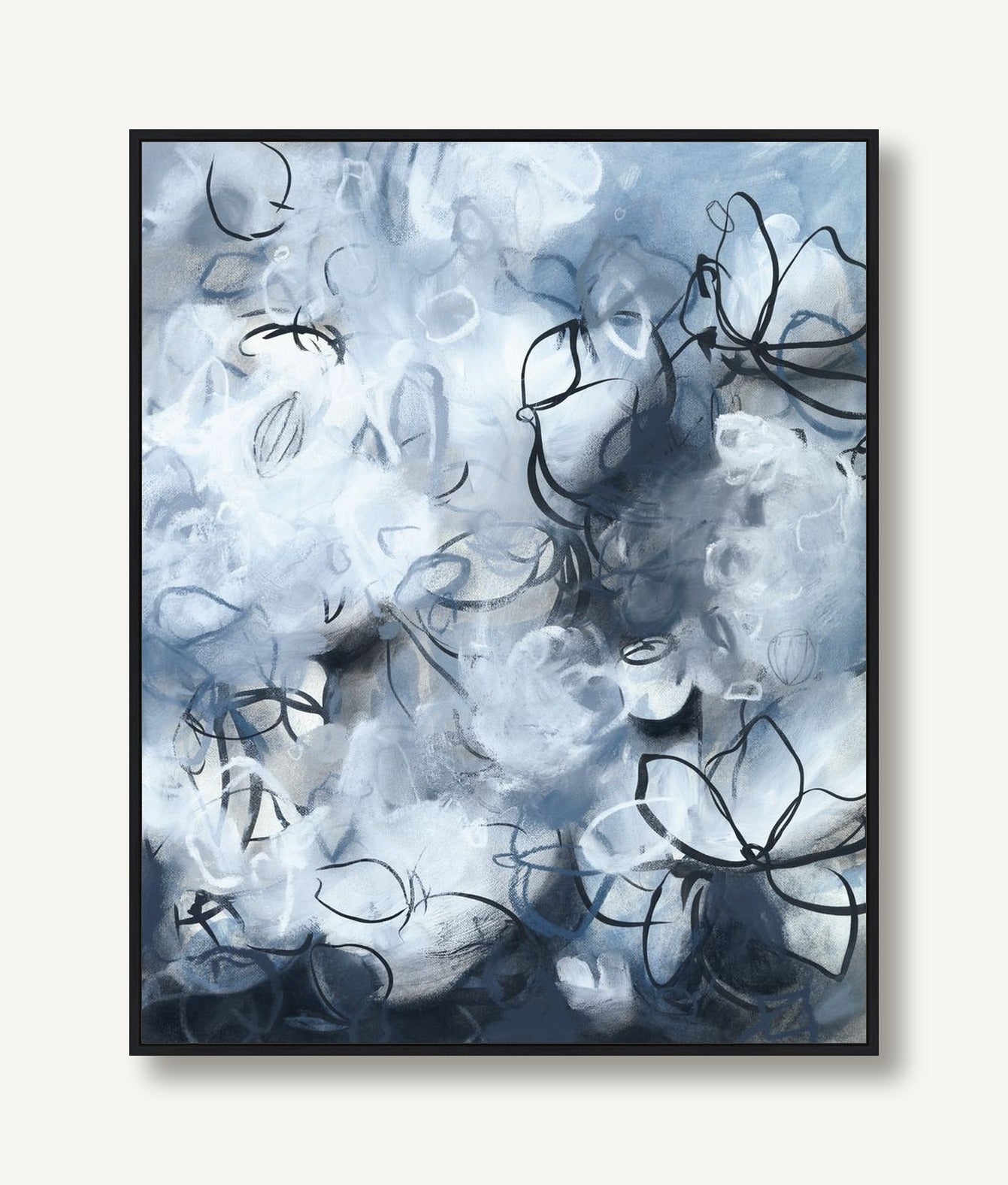 Sonnet in Blue 2 framed