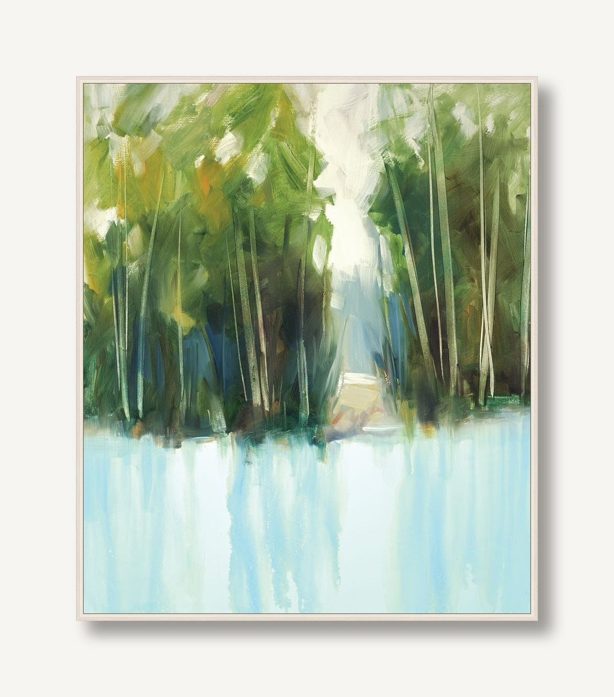 Bamboo Reflections 1 framed