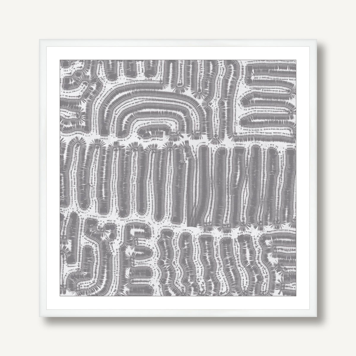 Follow Along White 1 framed