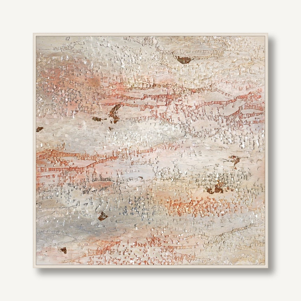 Peach Moonstone 1 framed